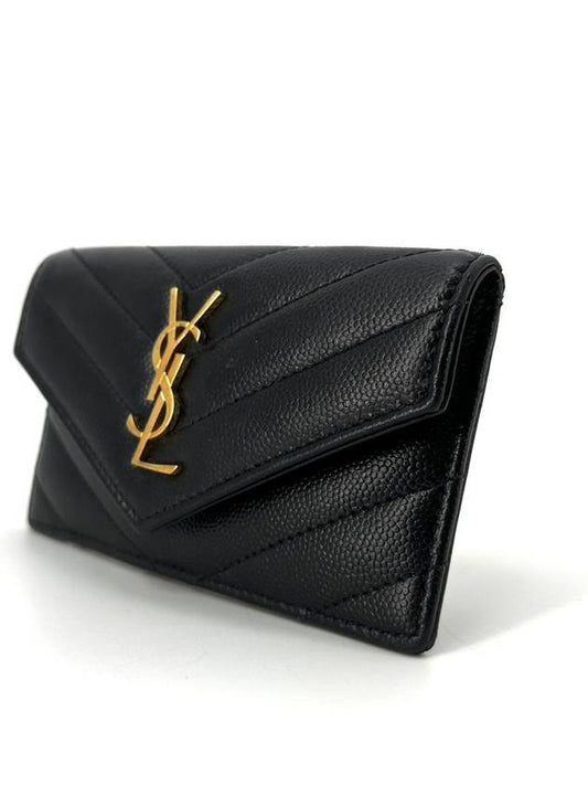 Luxury Saint Laurent Envelope zipper card wallet