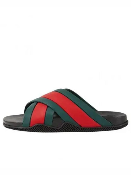 Luxury Gucci Trending 2025 X Strap Web Rubber Slippers