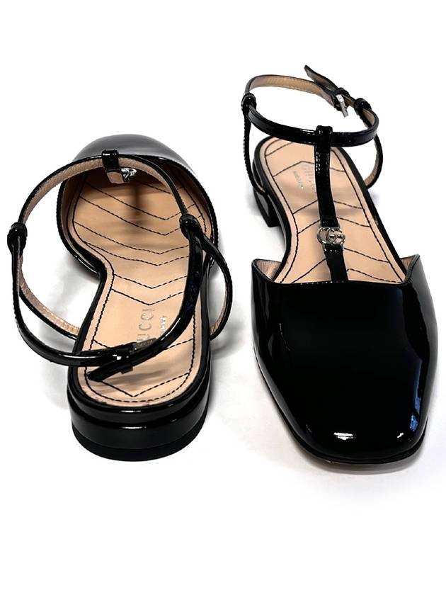Luxury Gucci Trending 2025 Ballet leather flat shoes 754136 BK000 black