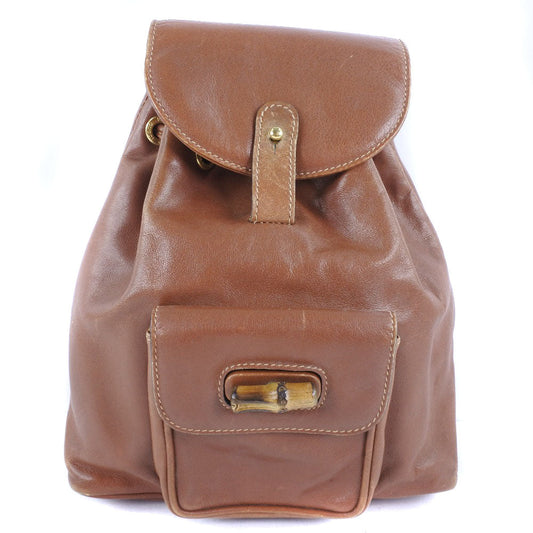 Luxury Gucci Trending 2025 Bamboo  Pony-Style Calfskin Backpack Bag