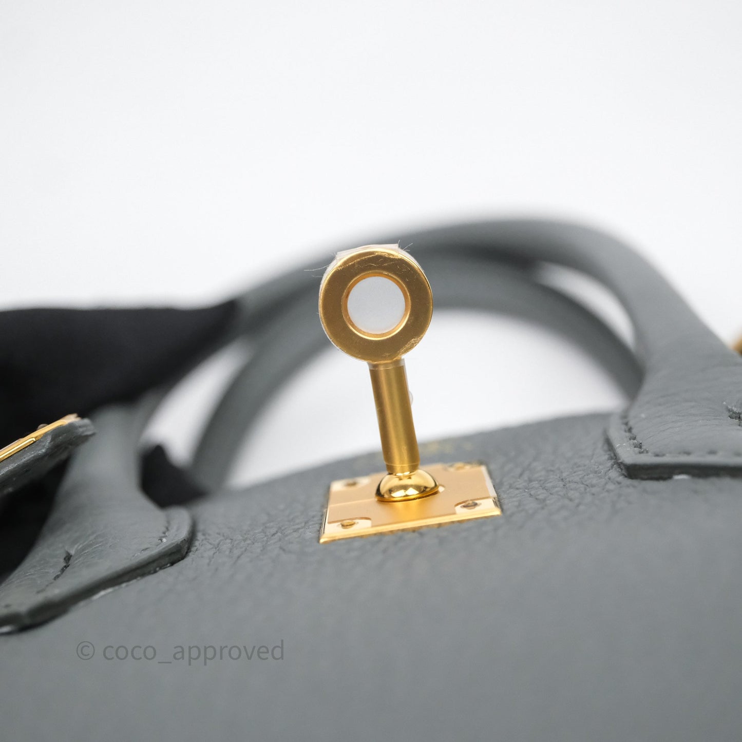 Hermes Birkin 25 Vert Amande Togo Gold Hardware