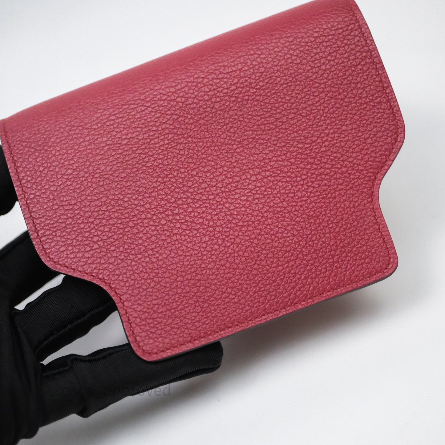 Hermès Roulis Slim Wallet Rouge H 55 Evercolor Palladium Hardware