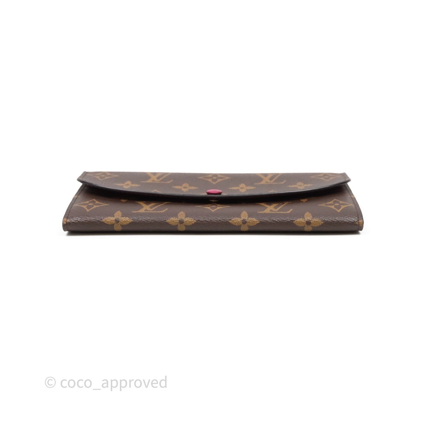 Louis Vuitton Emilie Wallet Monogram Canvas Fuchsia Pink