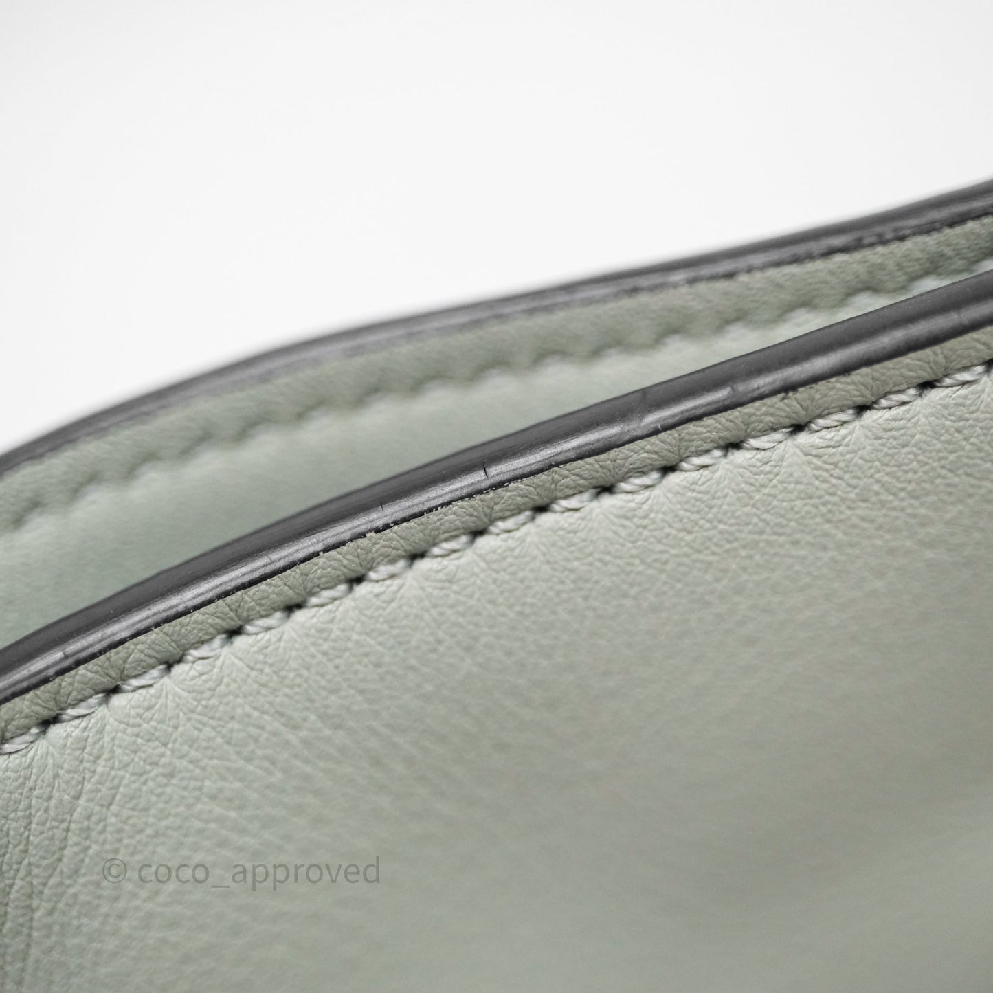 Loewe Flamenco Mini Clutch Bag Calfskin Green
