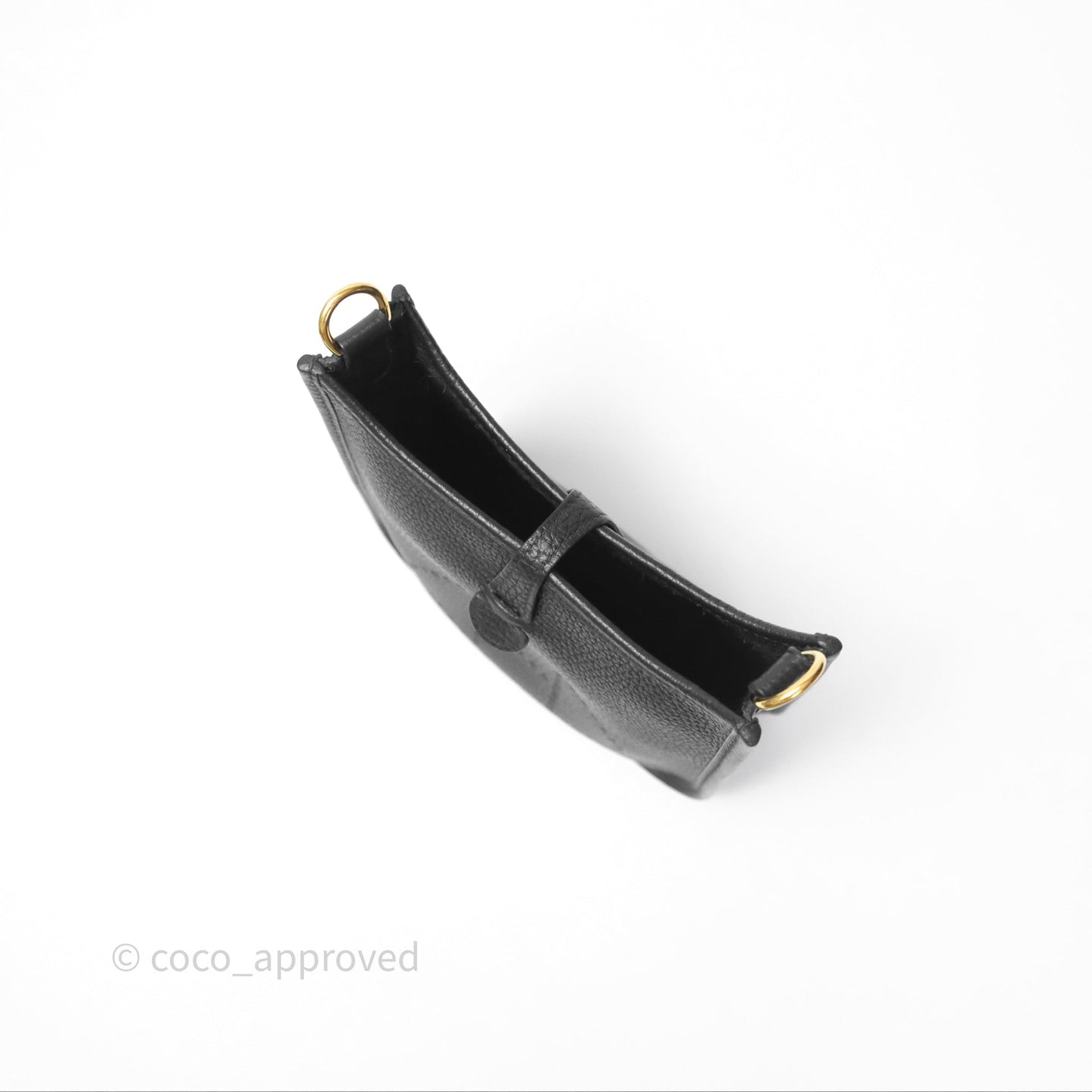 Hermès Mini Evelyne 16 Noir 89 Clemence Gold Hardware