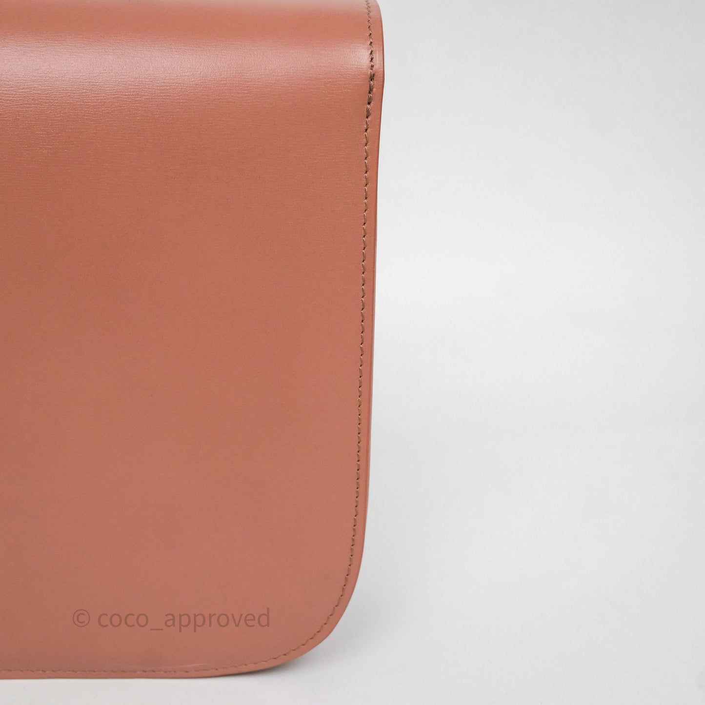 Celine Rose Box Medium Calfskin Bag Gold Hardware