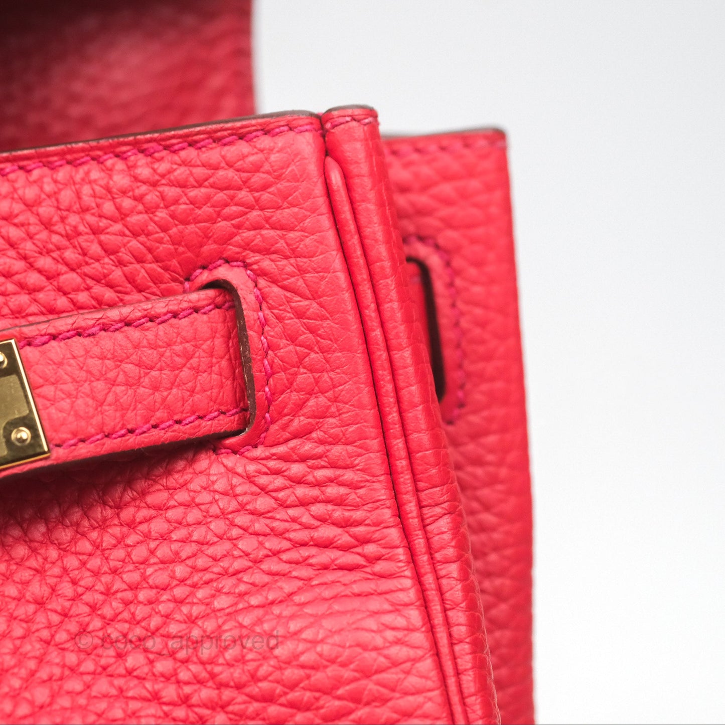 Hermès Kelly 28 Retourne Rouge Tomate S5 Clemence Gold Hardware