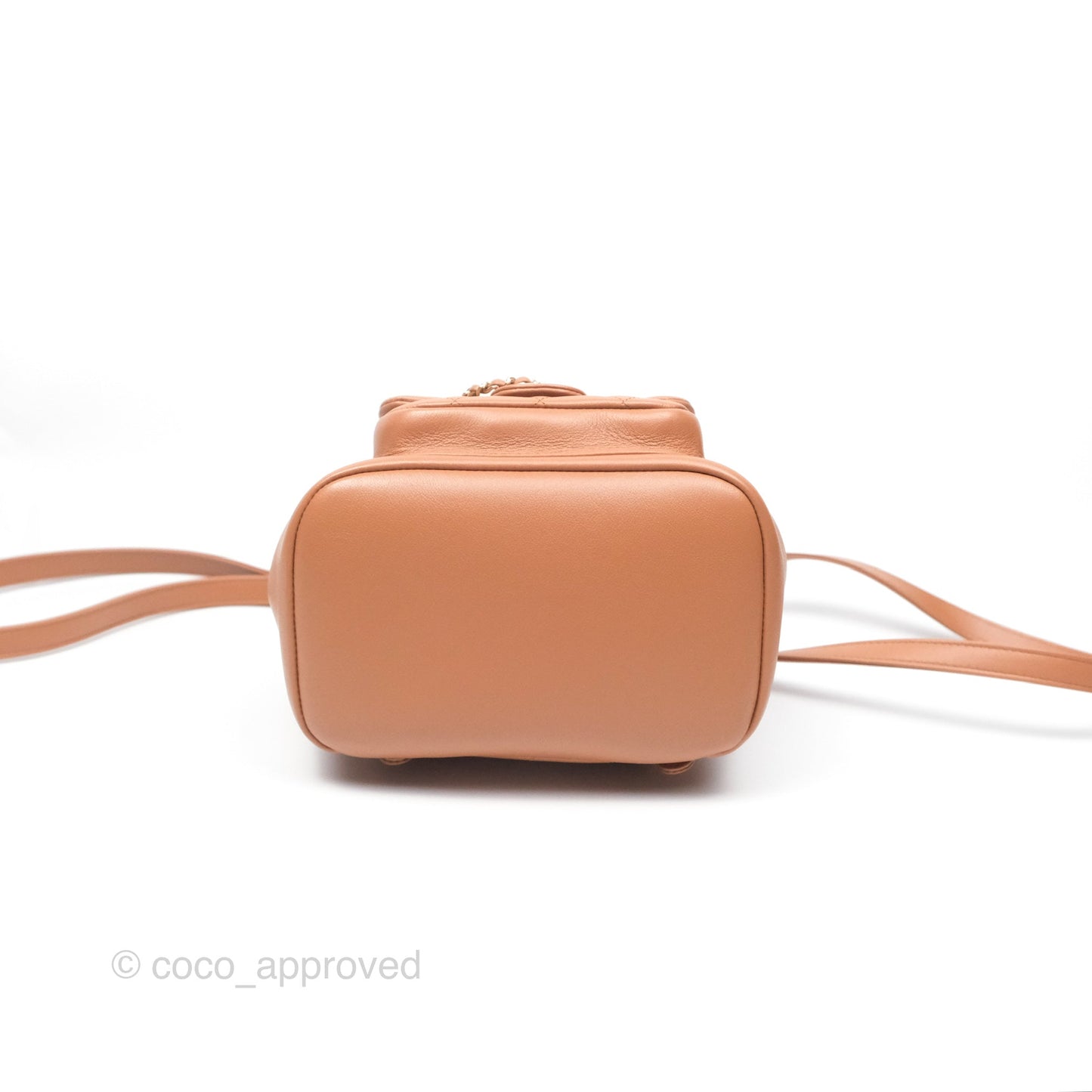 Chanel Small Duma Drawstring Backpack Camel Calfskin 24P