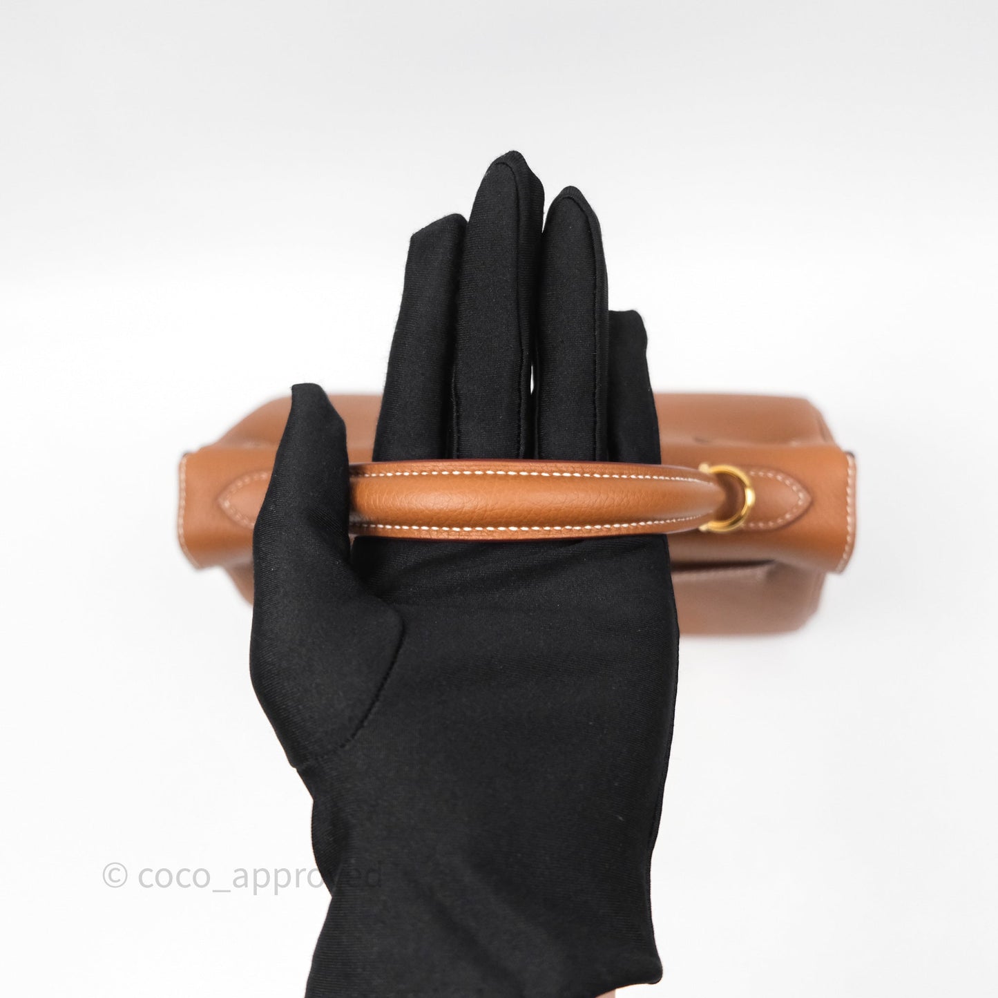 Hermès Retourne Kelly 25 Gold 37 Togo Gold Hardware
