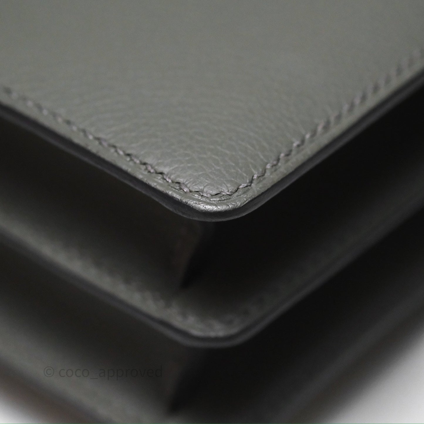 Hermès Roulis Mini 18 Gris Meyer 0L Evercolor Permabrass Hardware