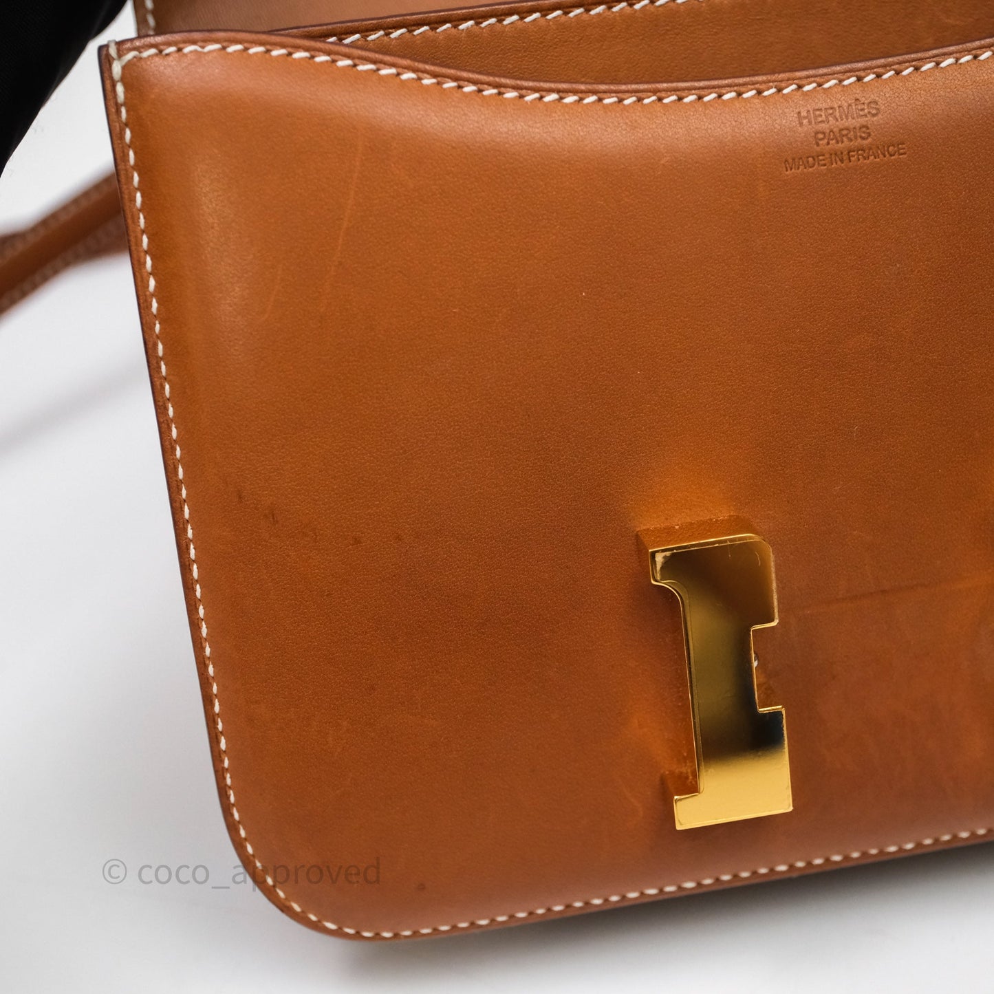 Hermès Constance Mini Smooth Barenia Leather Gold Hardware