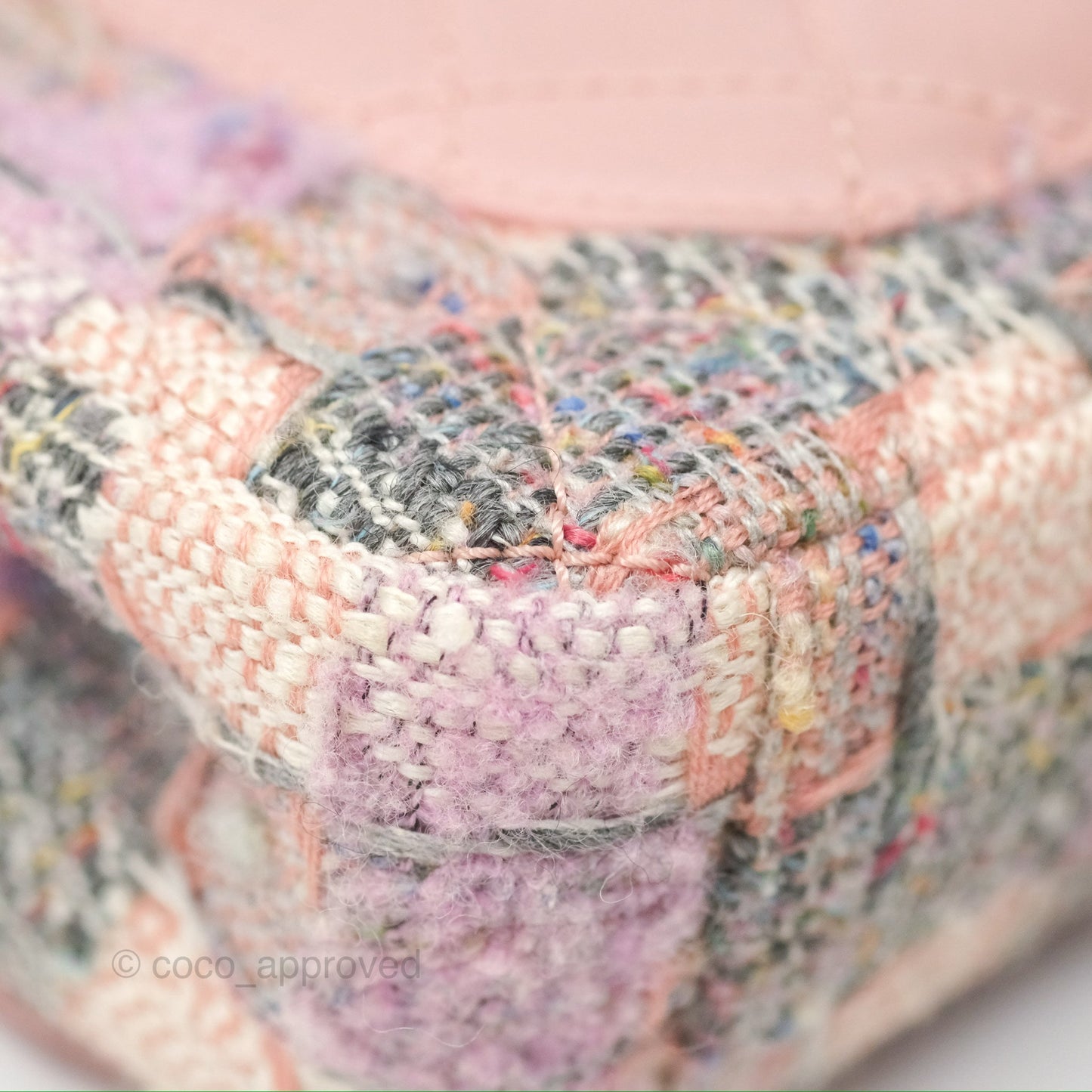 Chanel Small CC Filigree Flap Pink Tweed