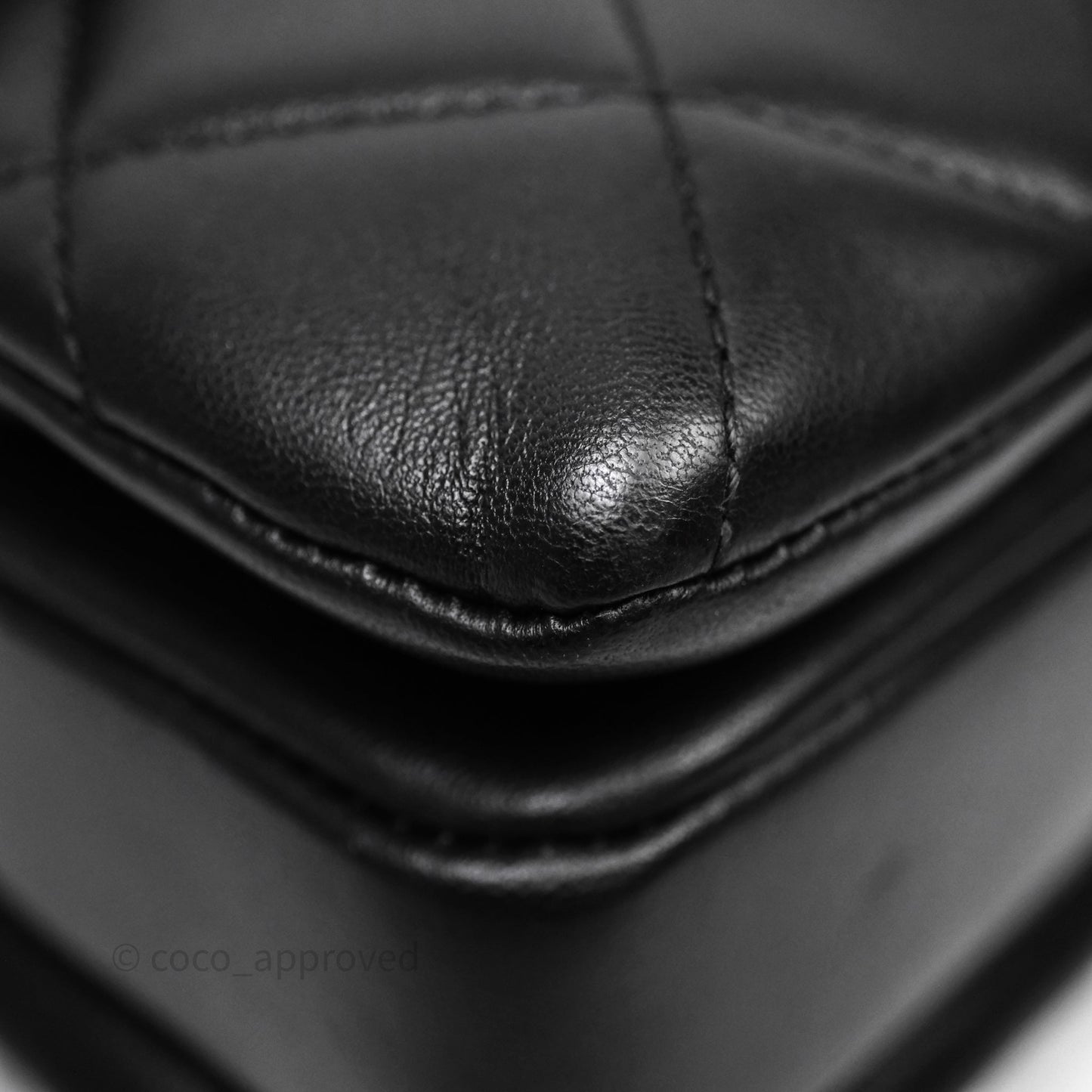Chanel Small Trendy CC Black Lambskin Gold Hardware