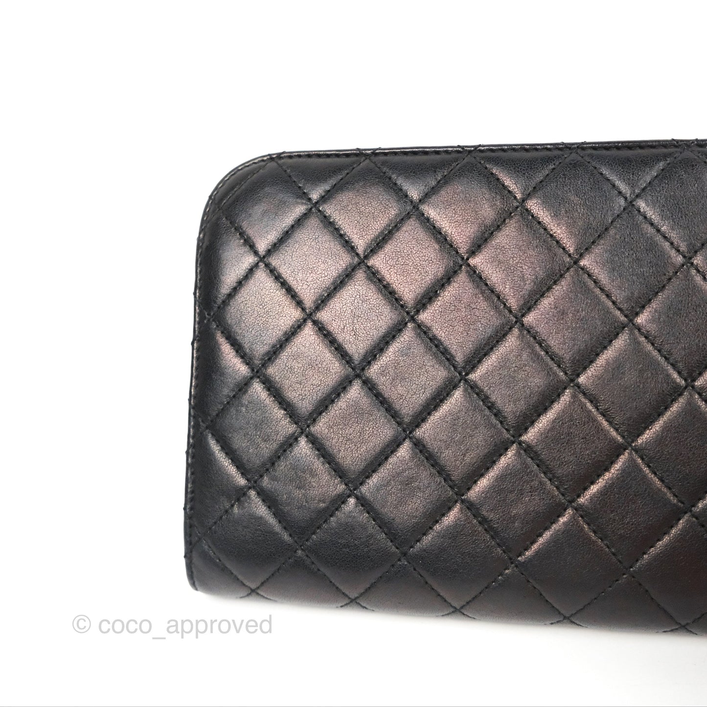 Chanel Coco Midnight Clutch Black Lambskin Gold Hardware
