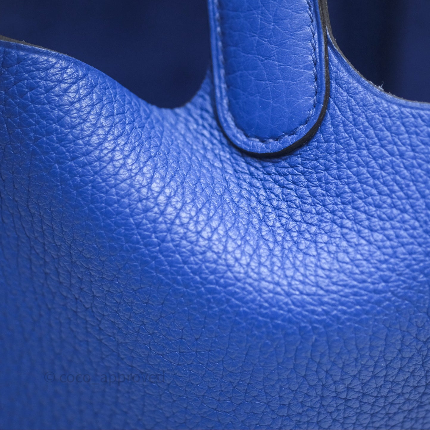 Hermès Picotin 18 Bleu Électrique 7T Clemence Gold Hardware