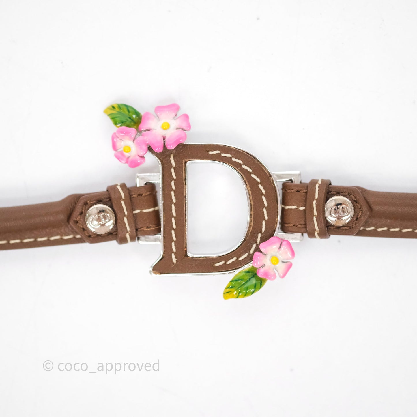 Christian Dior Flower Brown Bracelet