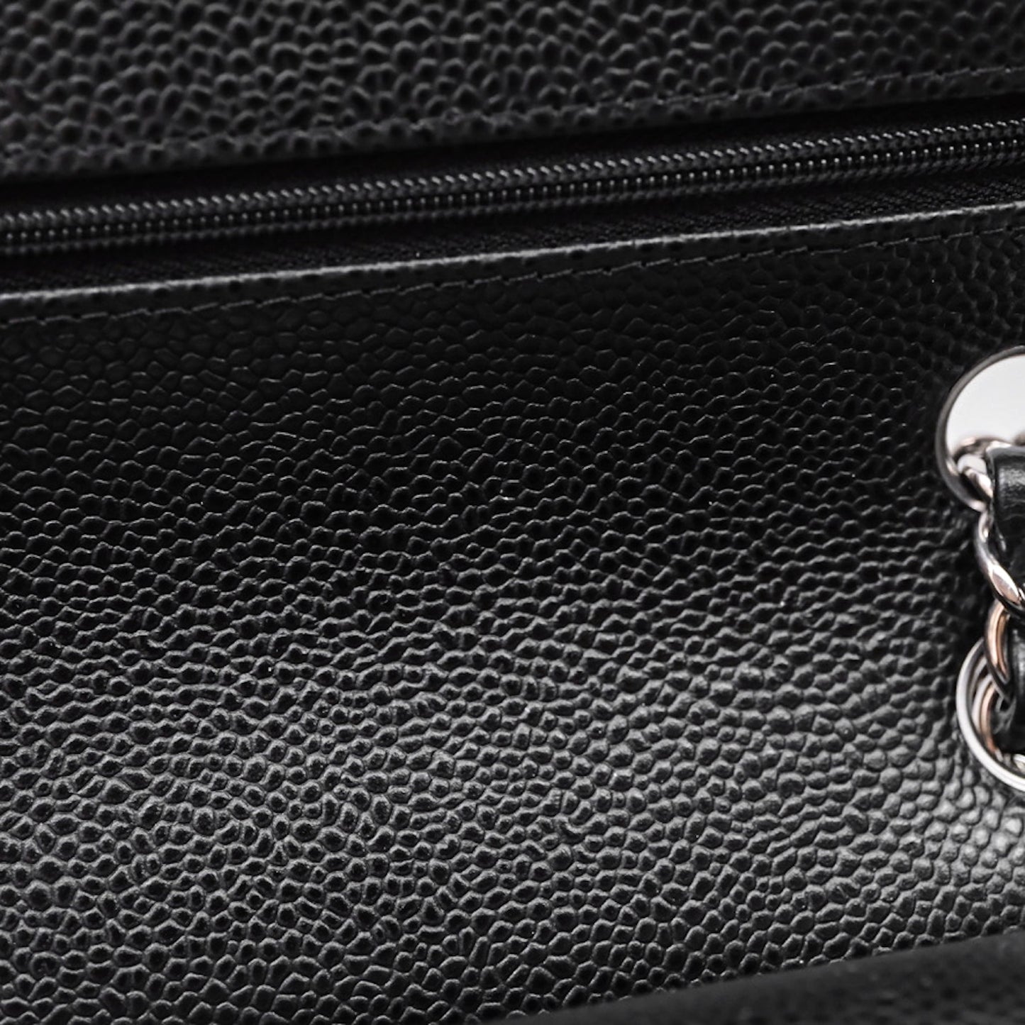 Chanel Small Classic Flap Quilted Black Caviar Silver Hardware