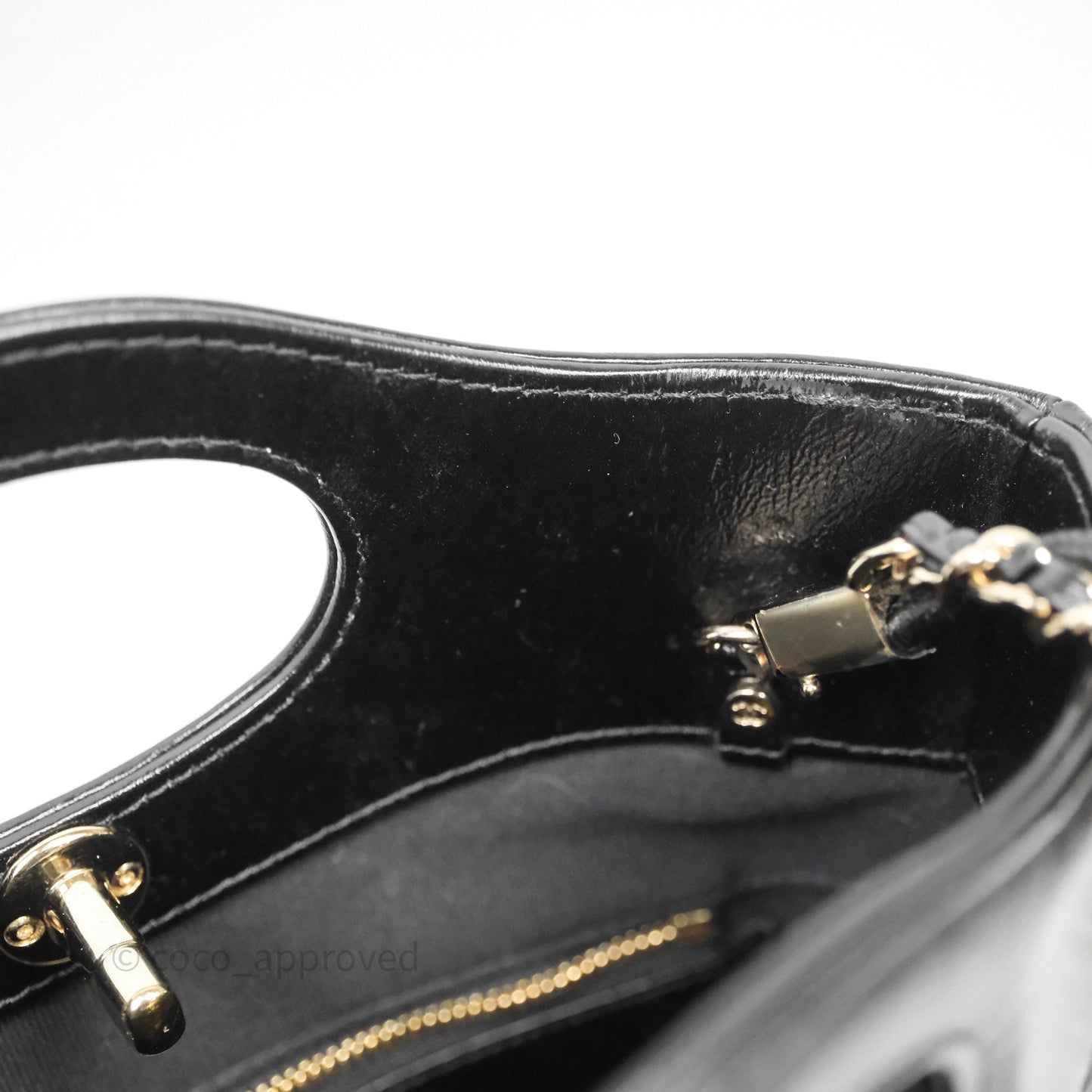 Chanel 31 Mini Black Shiny Calfskin Gold Hardware