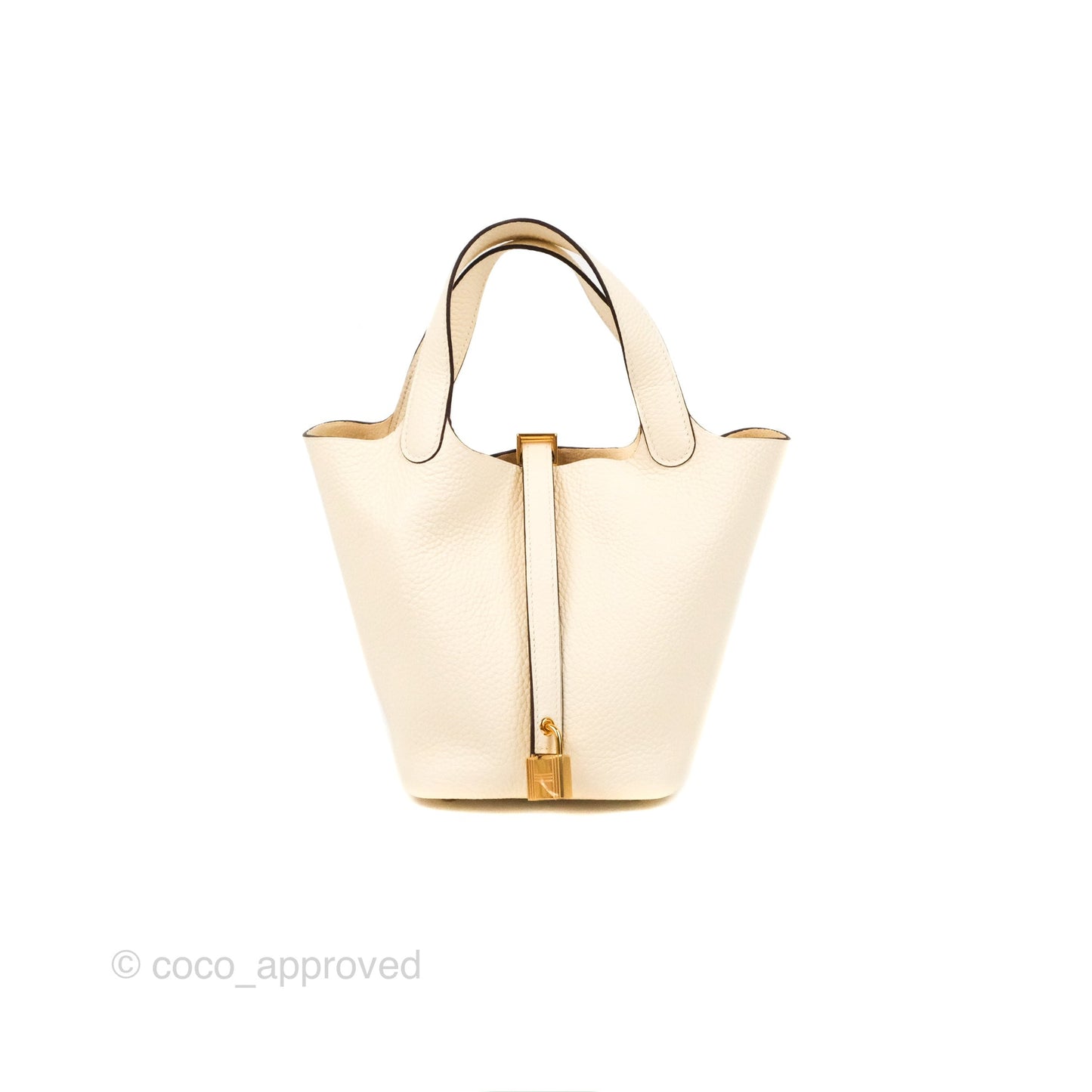 Hermès Picotin Lock 18 Nata Taurillon Clemence Gold Hardware