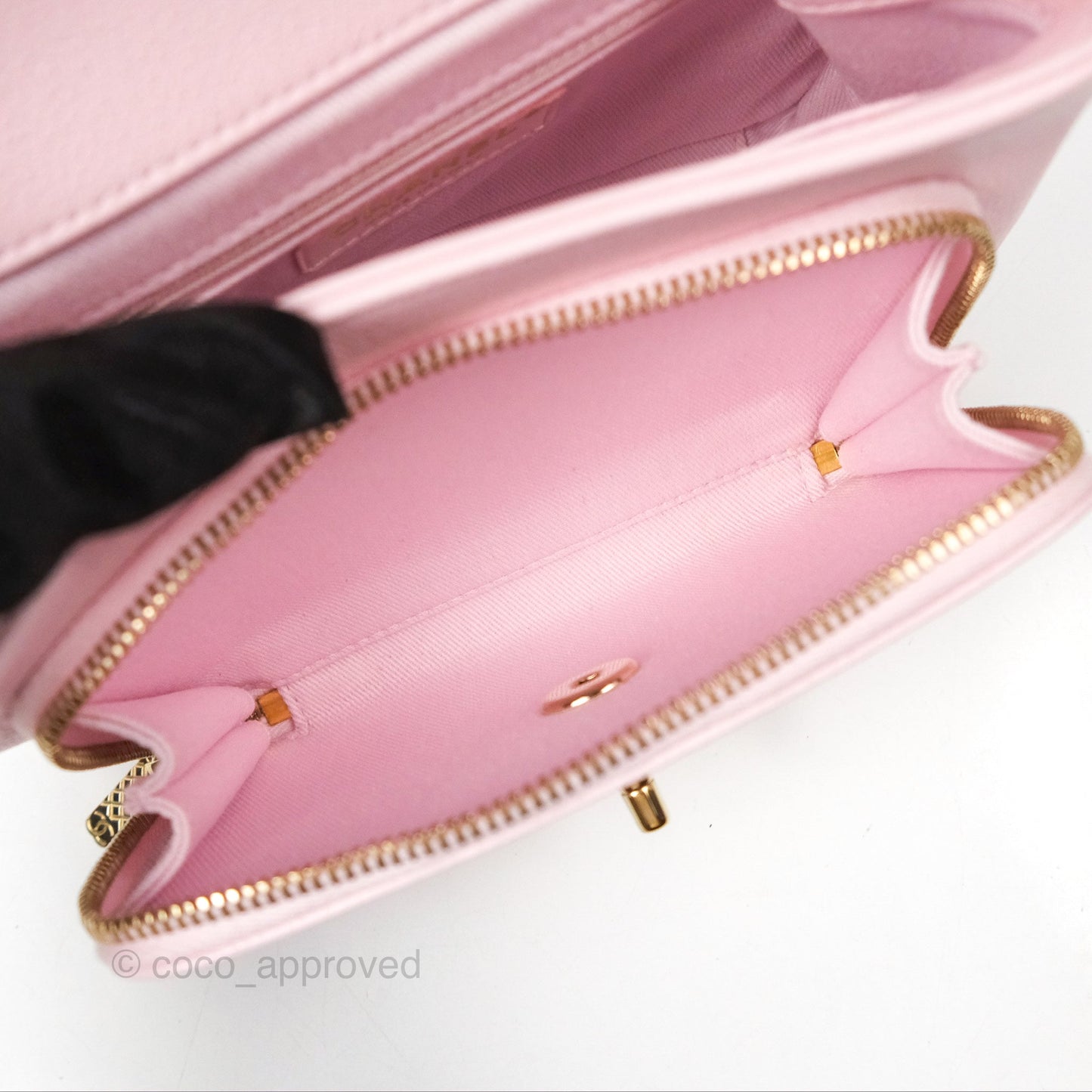 Chanel Quilted Small Business Affinity Flap Pink Caviar Gold Hardware