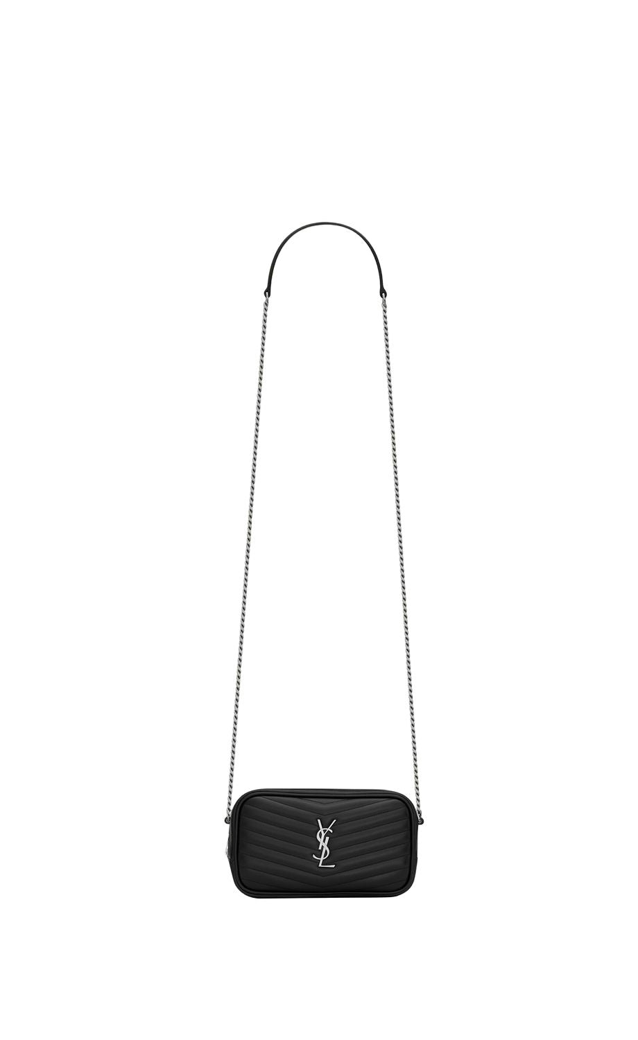 Luxury Saint Laurent Women's Mini Lou Bag in Nero | 748849DV702