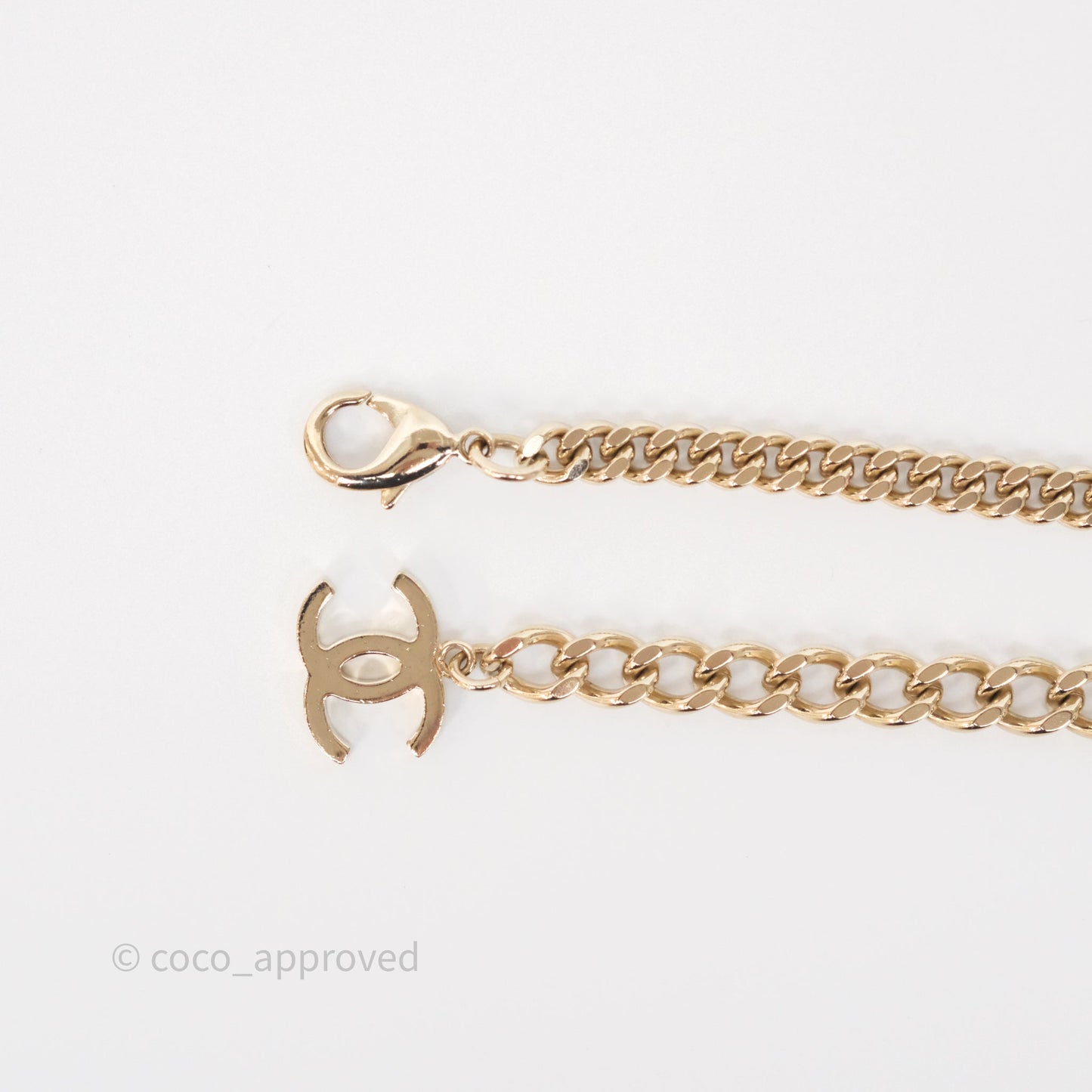 Chanel Crystals CC Chain Belt Gold Tone 22S