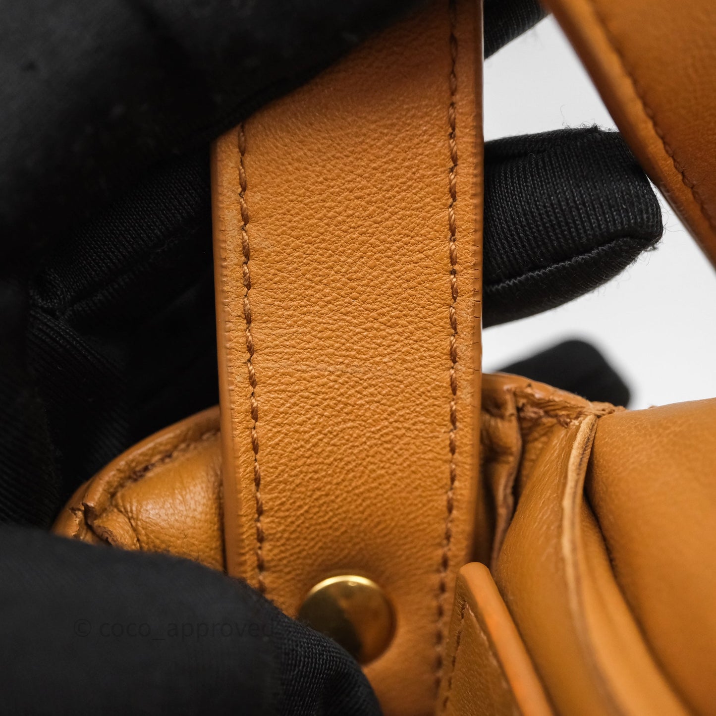 Bottega Veneta Padded Cassette Camel Lambskin