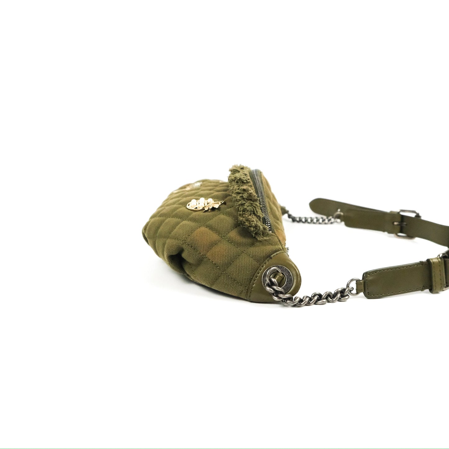 Chanel Coco Cuba Charms Waist Bag Khaki 17C