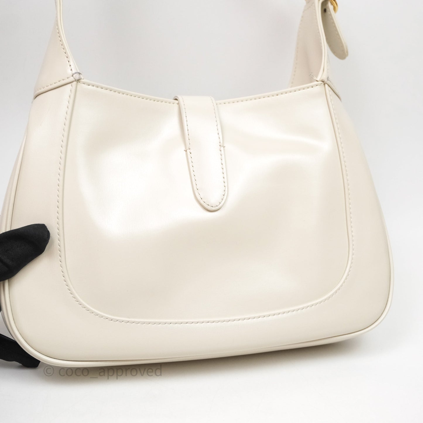 Gucci Jackie 1961 White Small Shoulder Bag Gold Hardware