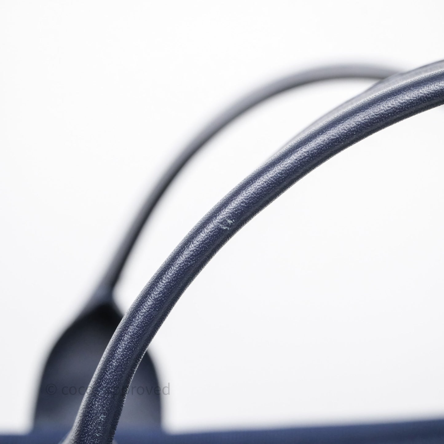 Chanel Large Deauville Navy Canvas Silver Hardware