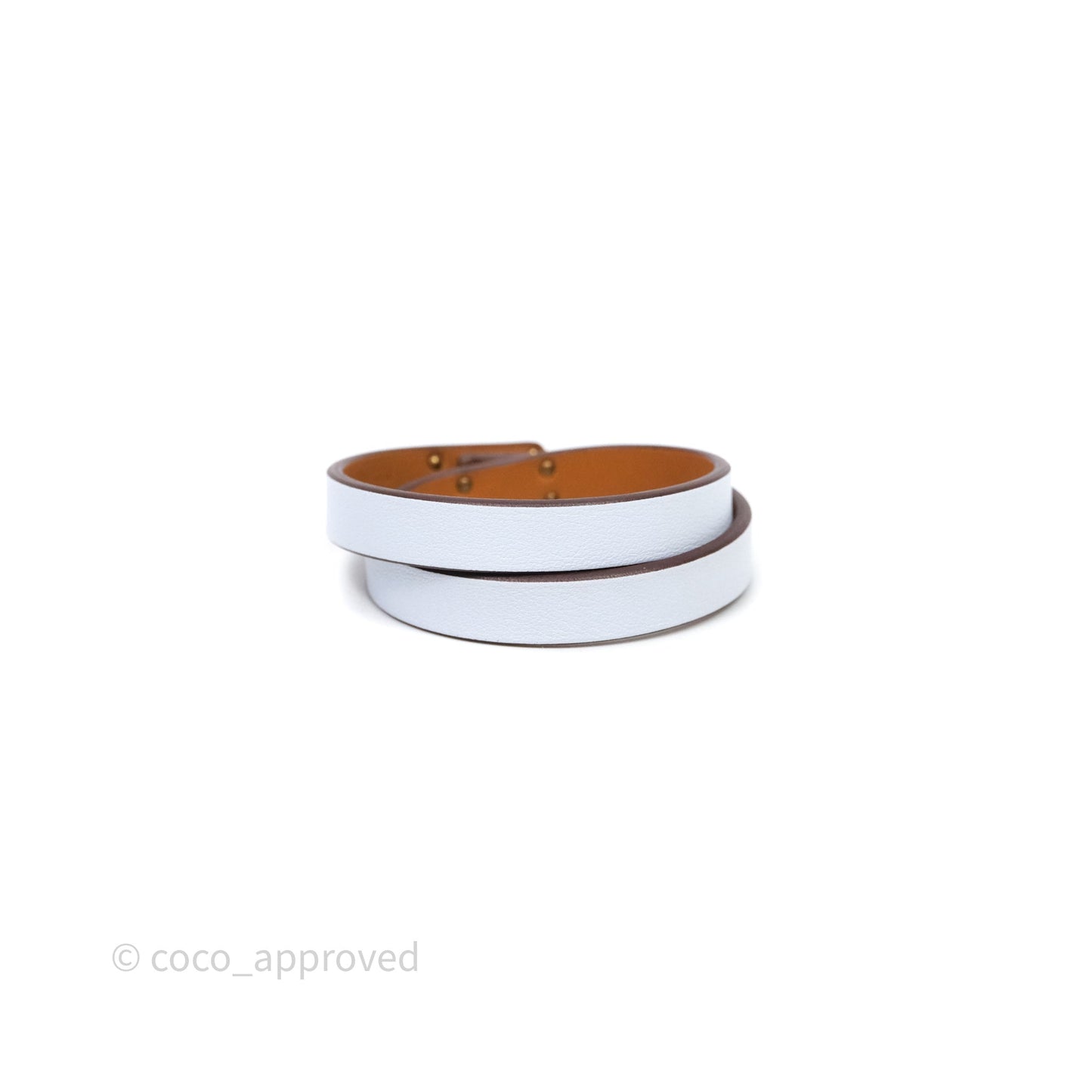 Hermès Kelly Double Tour Bracelet Blue Brume Swift Rose Gold Hardware