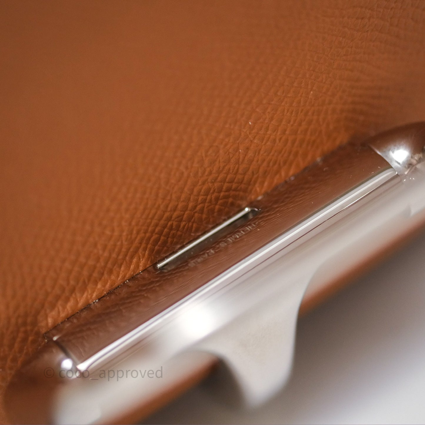 Hermès Della Cavalleria Mini Bag Gold 37 Epsom Palladium Hardware