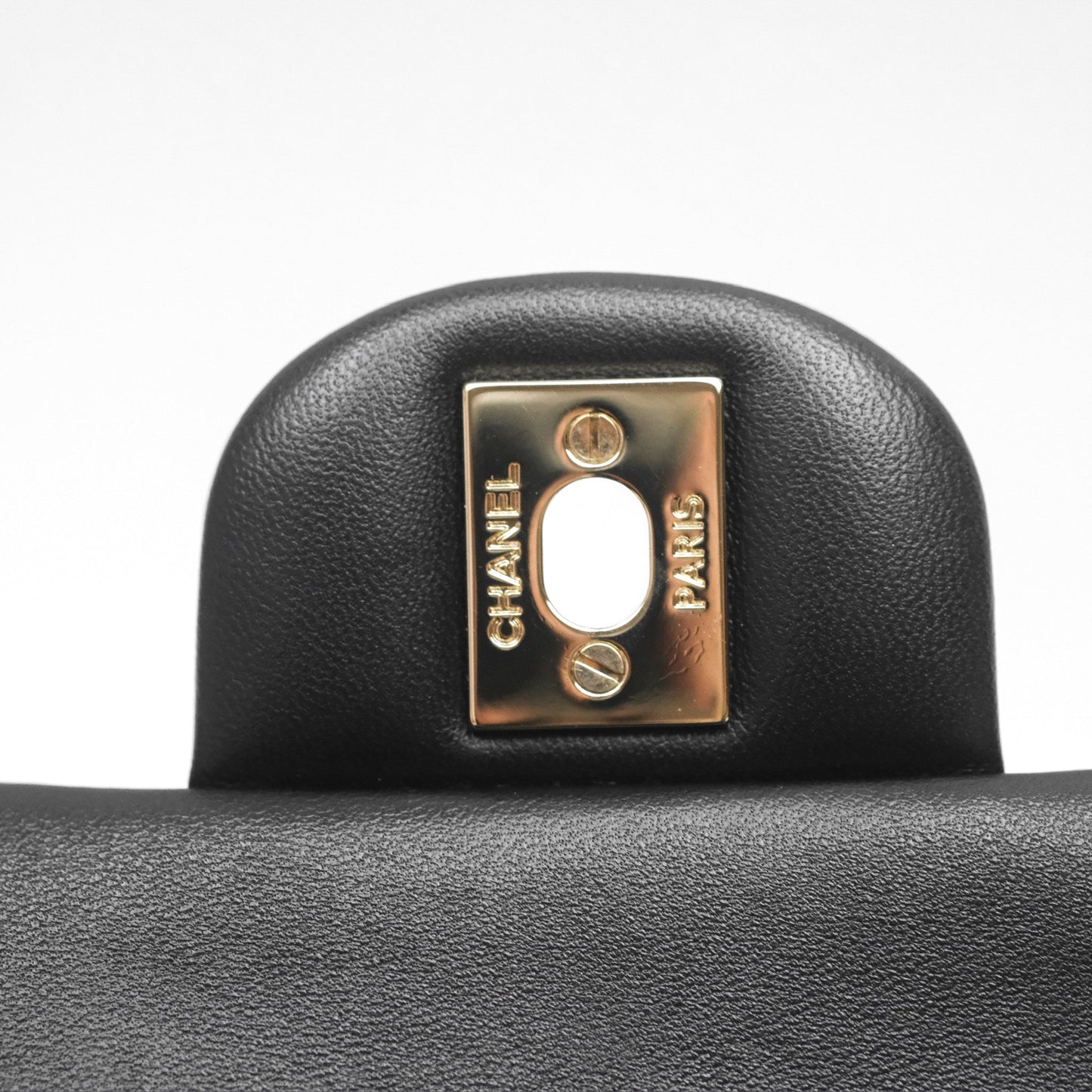 Chanel Top Handle Mini Rectangular Flap Black Lambskin Gold Hardware