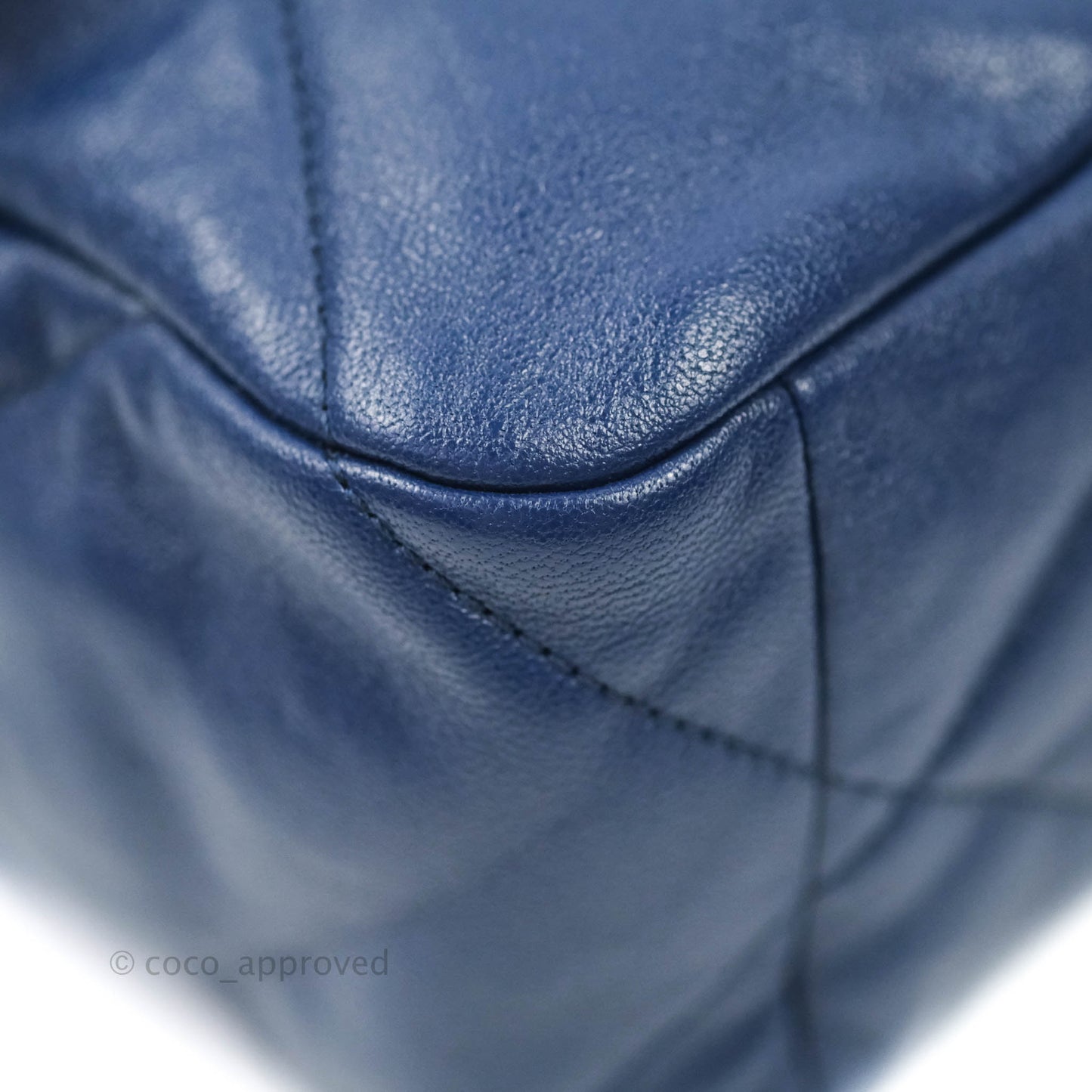 Chanel 19 Medium Blue Mixed Hardware Goatskin