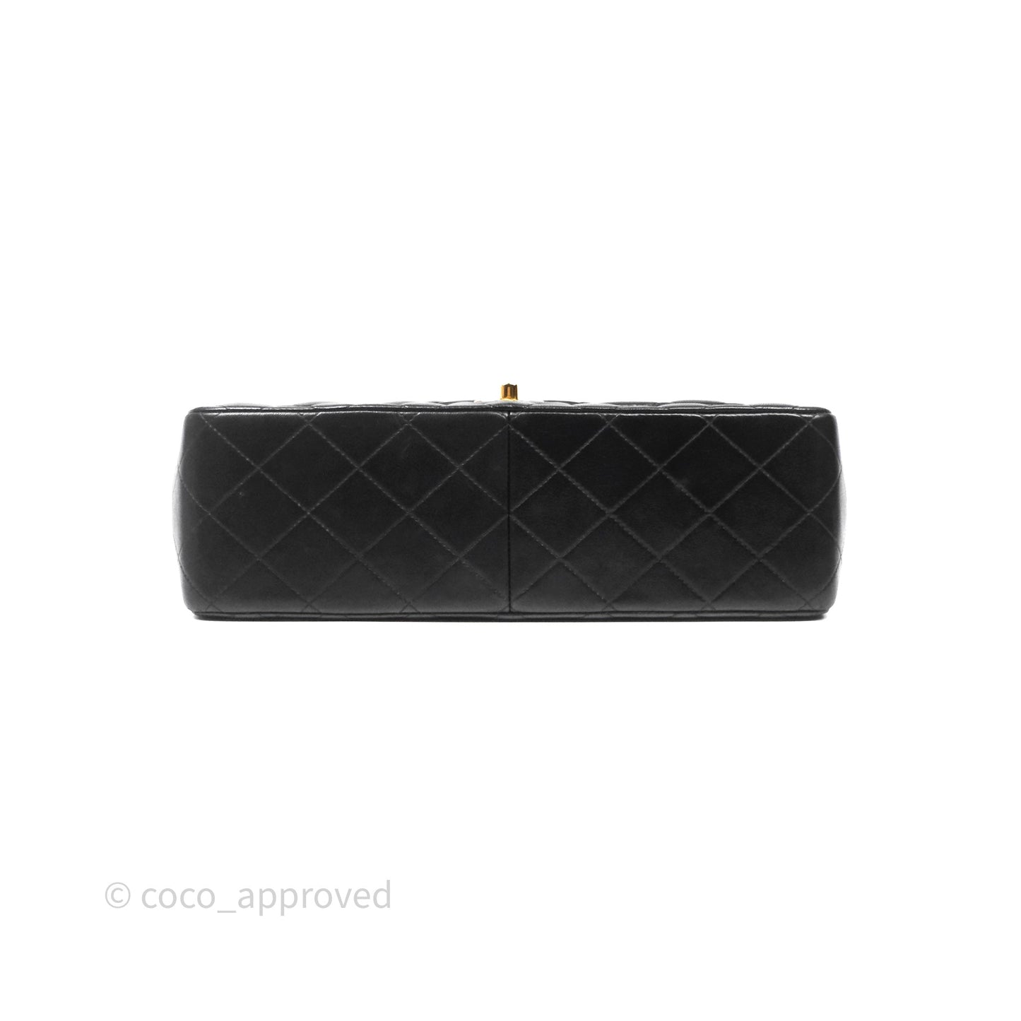 Chanel Classic Jumbo Double Flap Black Lambskin Bag Gold Hardware