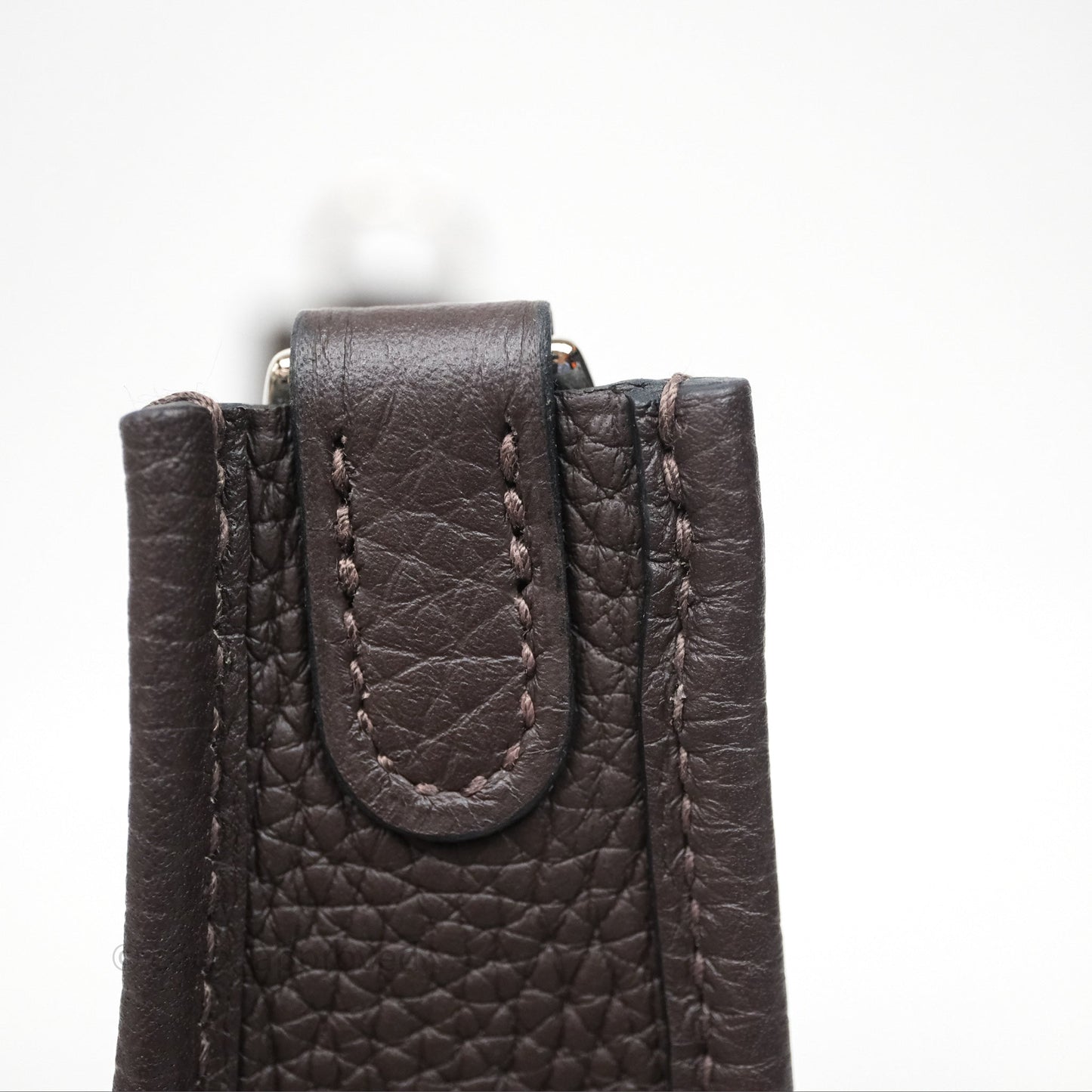 Hermès Mini Evelyne 16 Ebene 46 Clemence Sliver Hardware