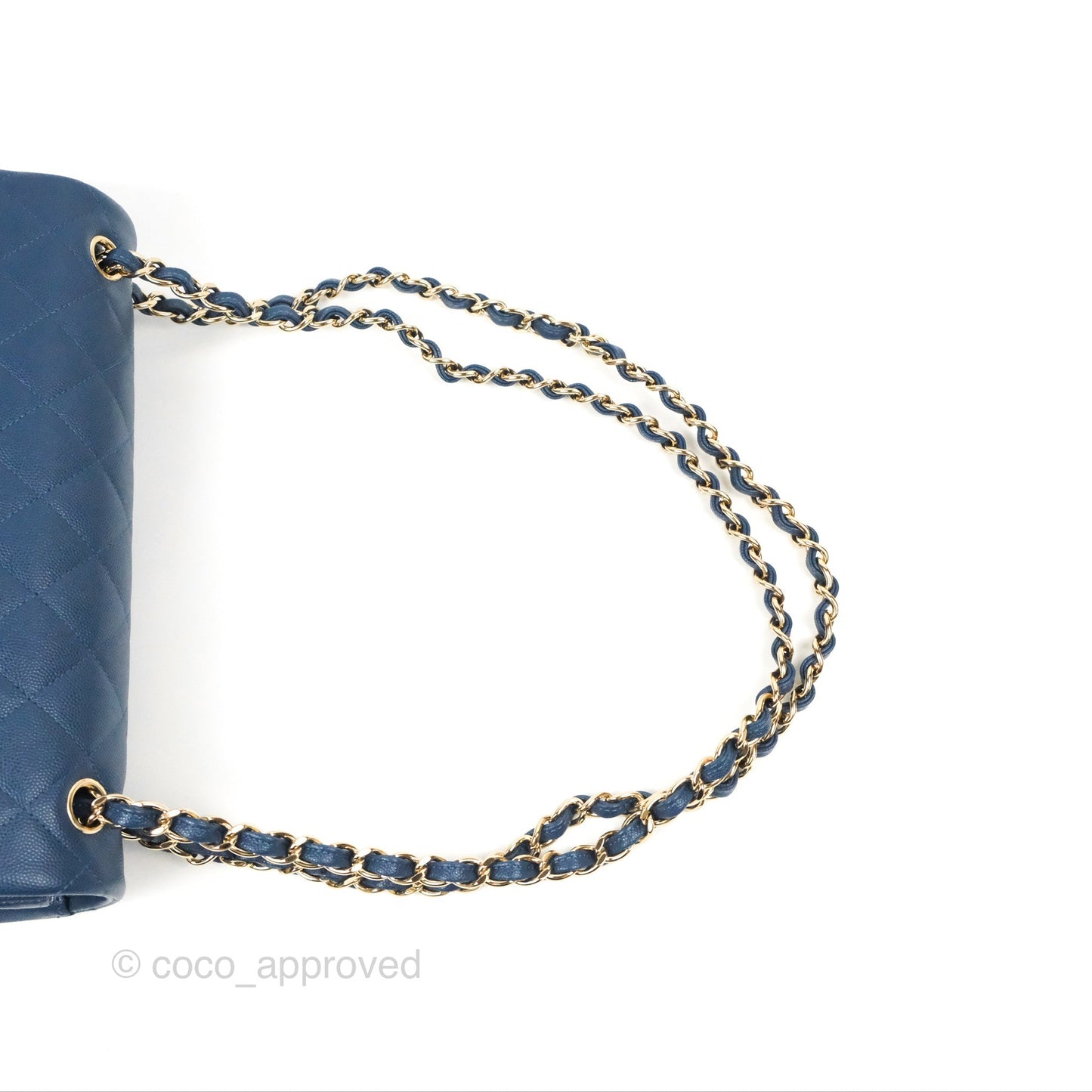 Chanel Jumbo Double Flap Dark Blue Caviar Gold Hardware⁣⁣