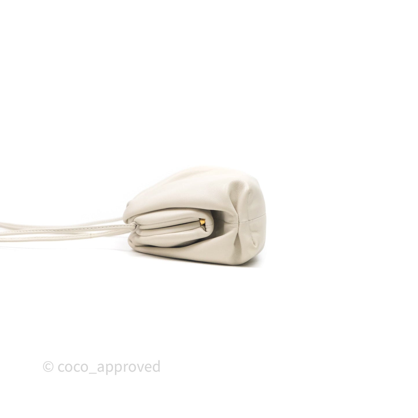 Bottega Veneta The Mini Pouch Ivory Calfskin
