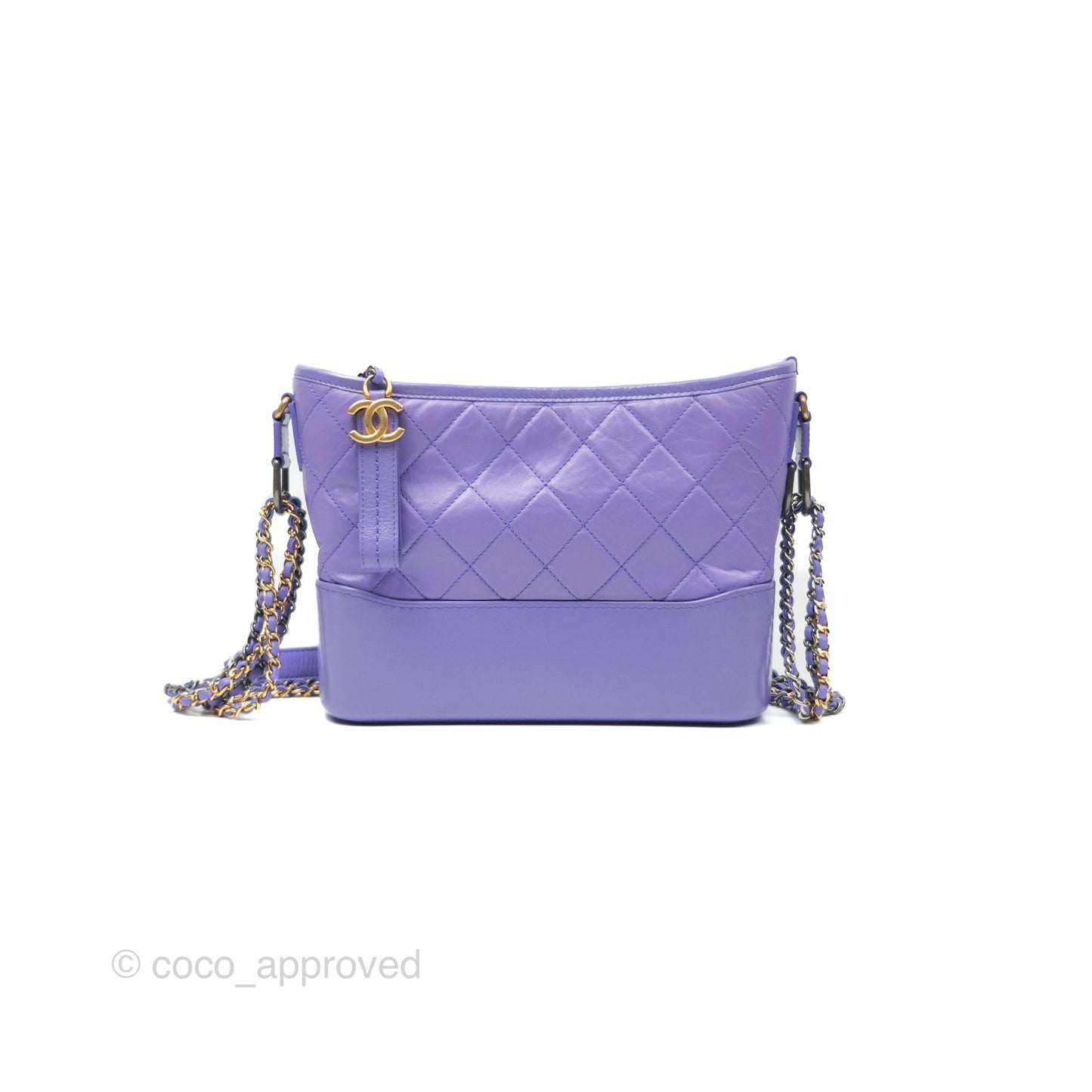 Chanel New Medium Gabrielle Purple Aged Calfskin