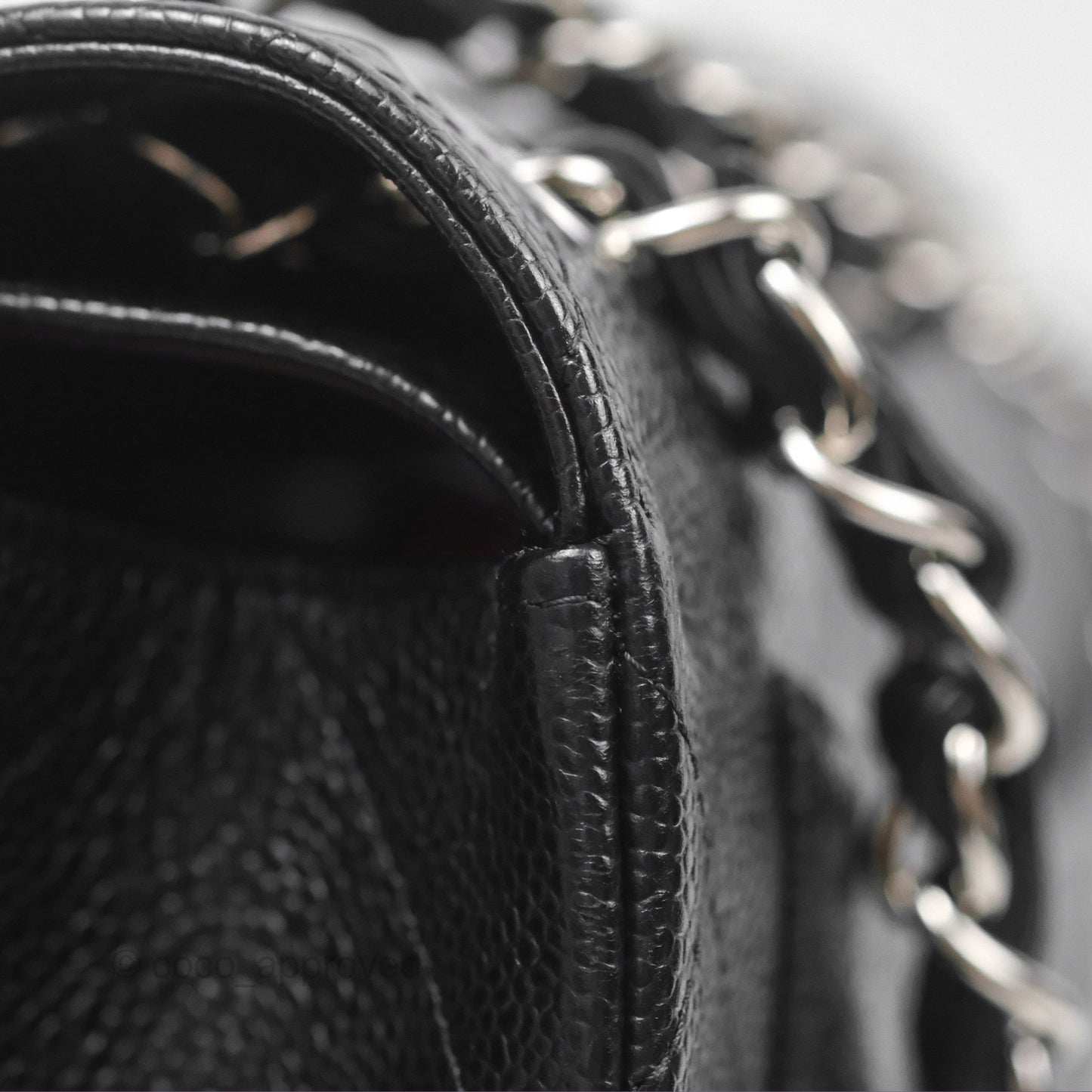 Chanel Jumbo Double Flap Black Caviar Silver Hardware⁣⁣