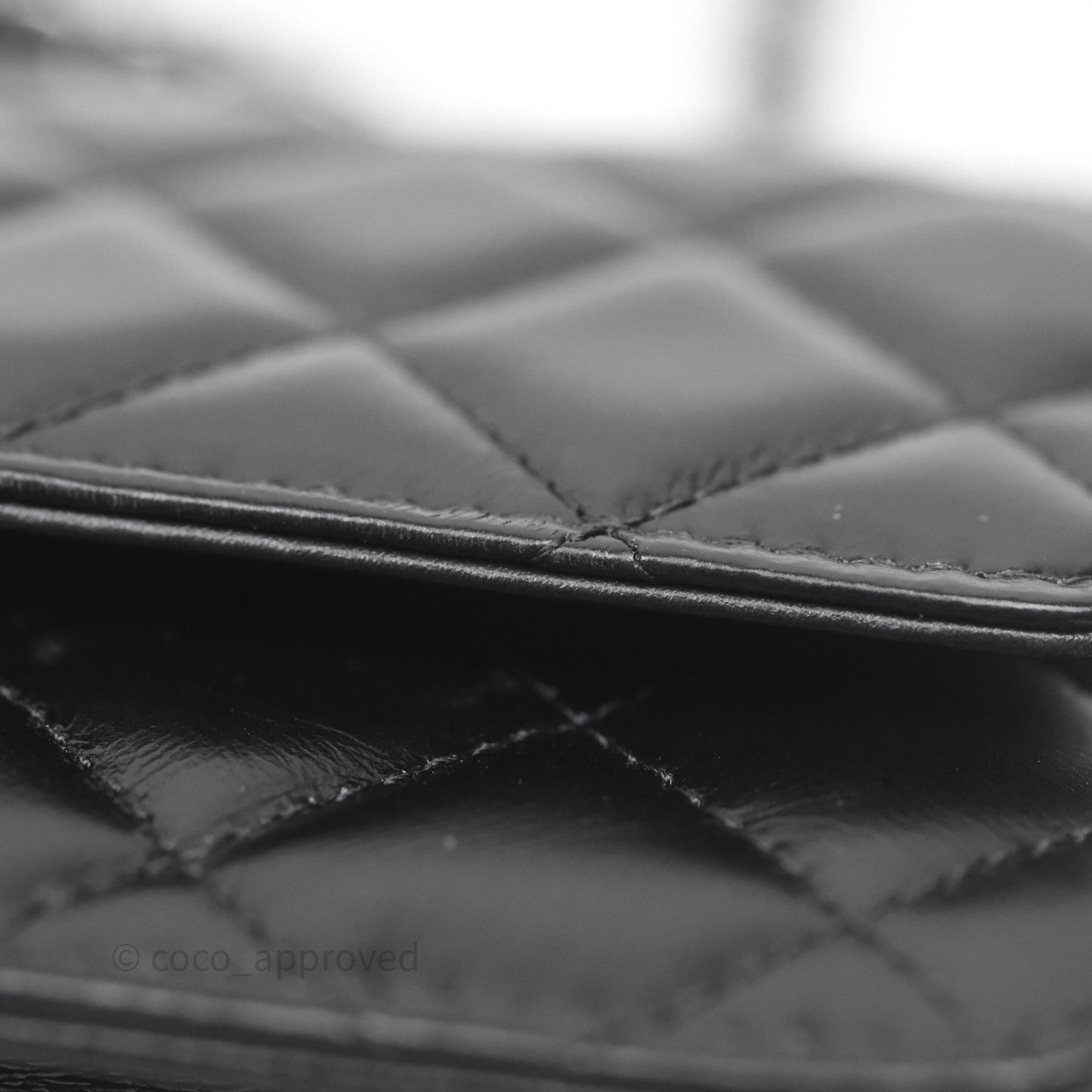 Chanel Mini Crystal Top Handle Wallet On Chain WOC Black Calfskin Gun Metal Hardware 23K