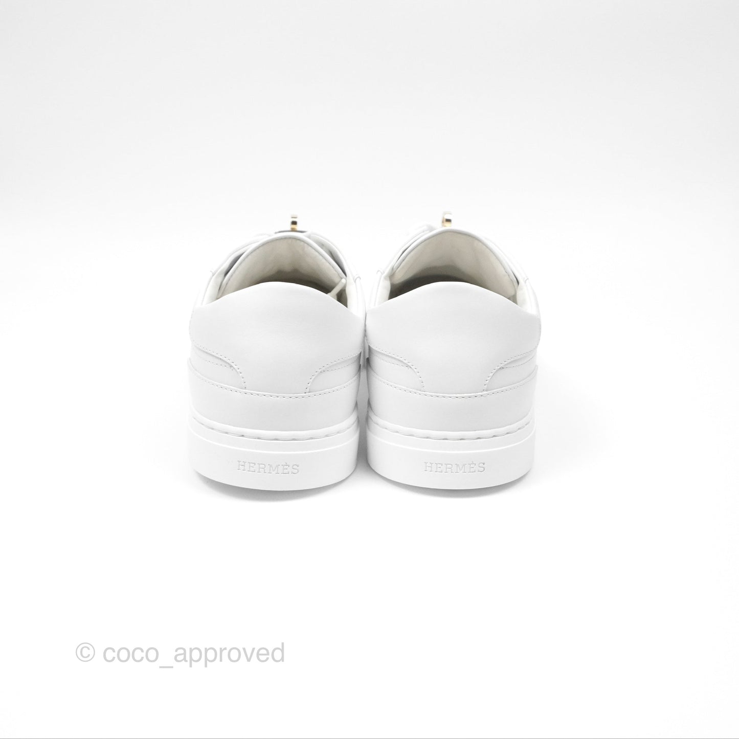 Hermès Day Sneaker White Gold Hardware Size 40