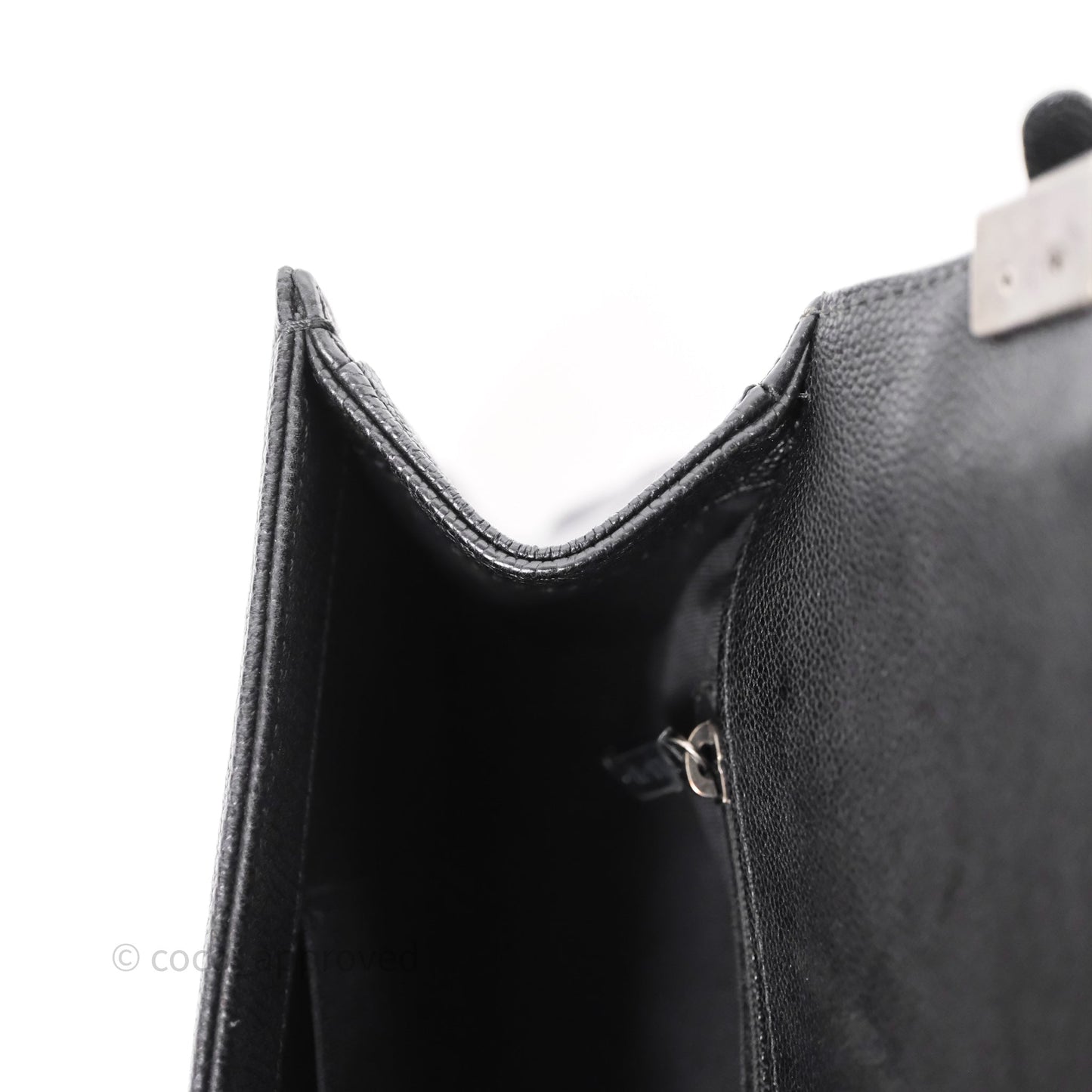 Chanel Quilted New Medium Boy Black Caviar Ruthenium Hardware
