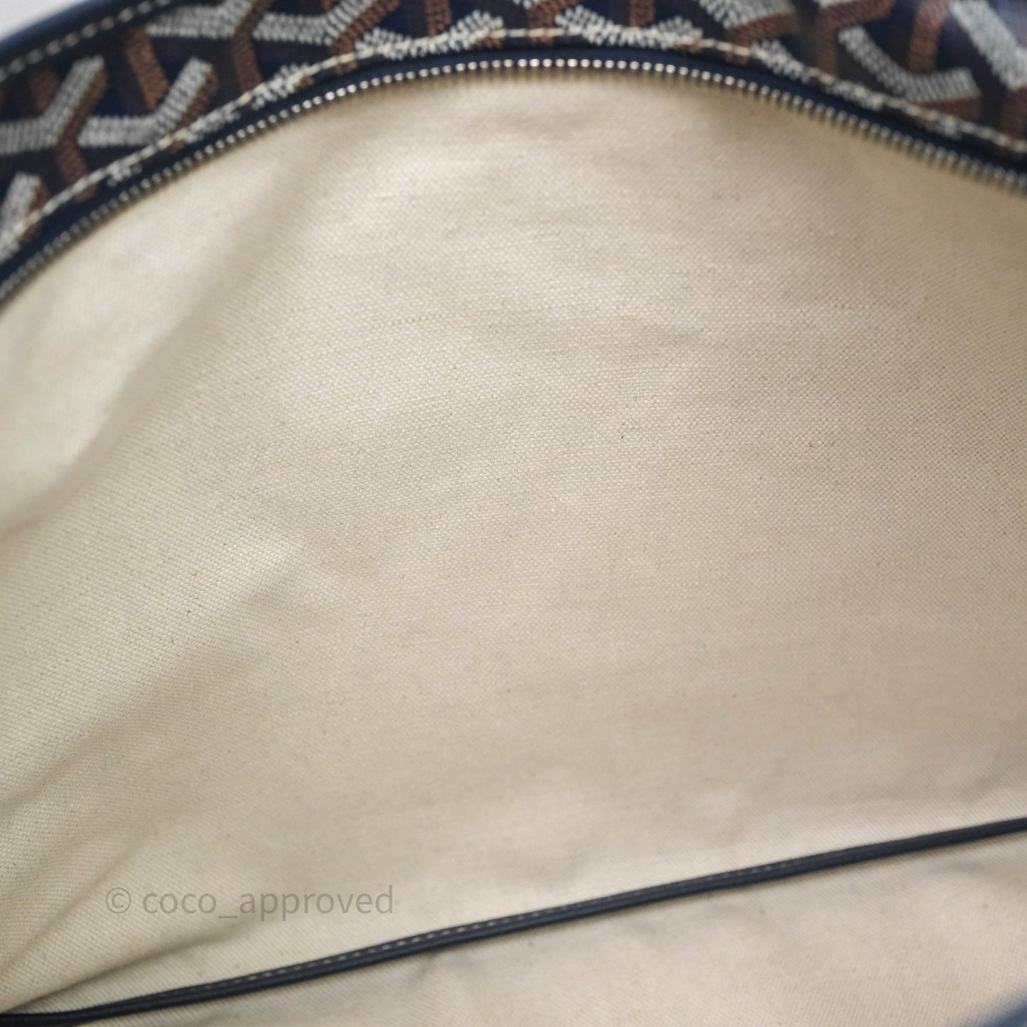 Goyard Bohème Hobo Bag Navy Goyardine Canvas