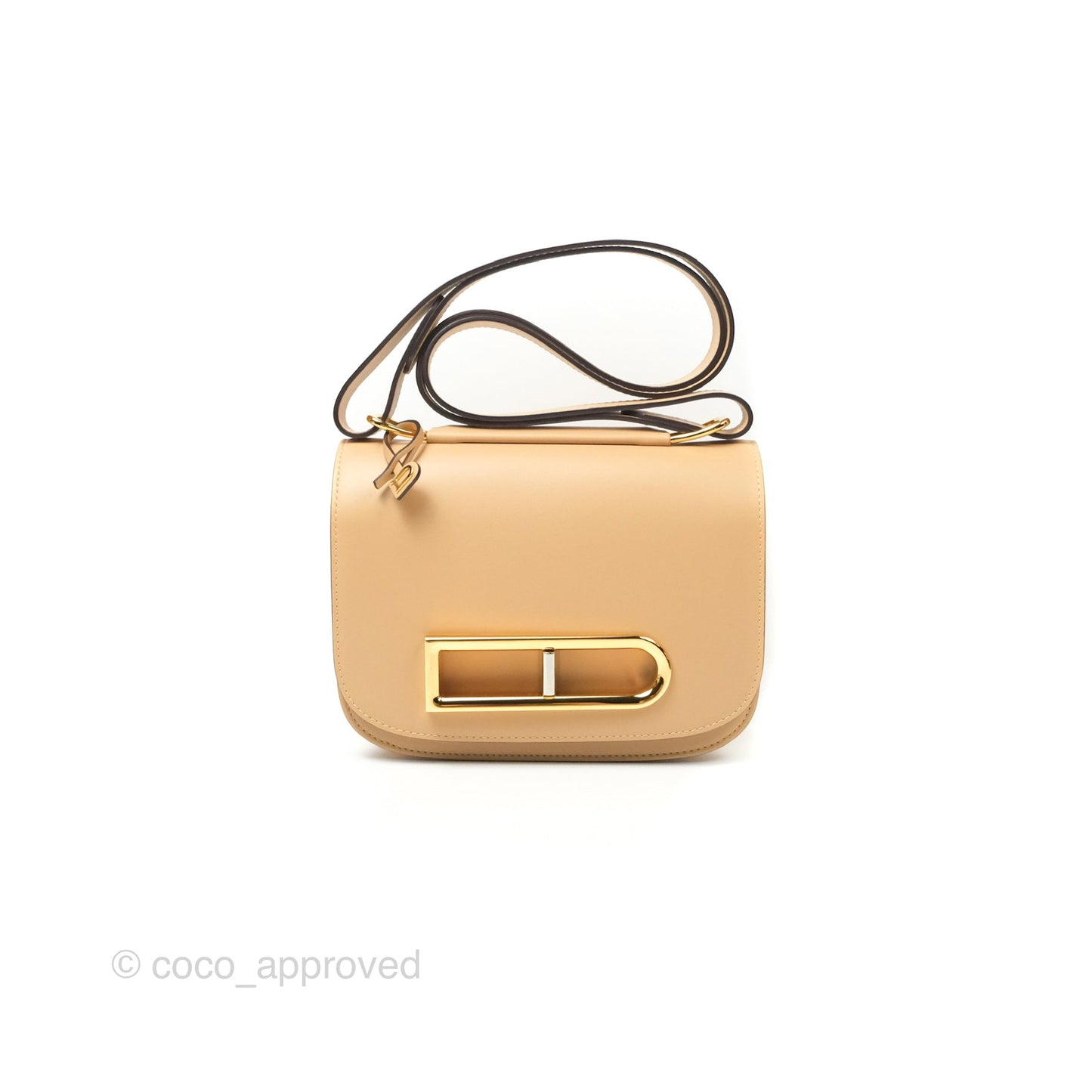 Delvaux Lingot Bag Latte Olen Calfskin