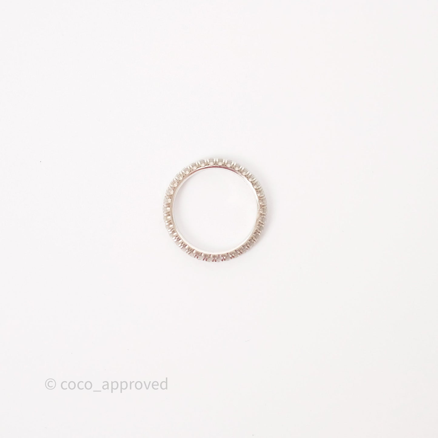 Cartier Diamonds Ring White Gold Size 46