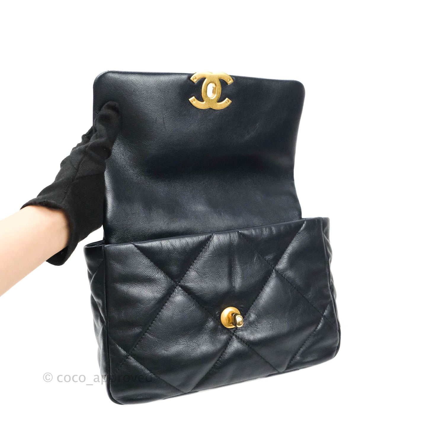 Chanel 19 Small Dark Navy Mixed Hardware