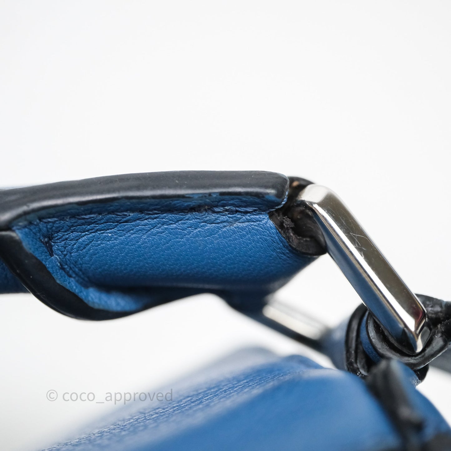 Loewe Mini Puzzle Bag Blue Calfskin