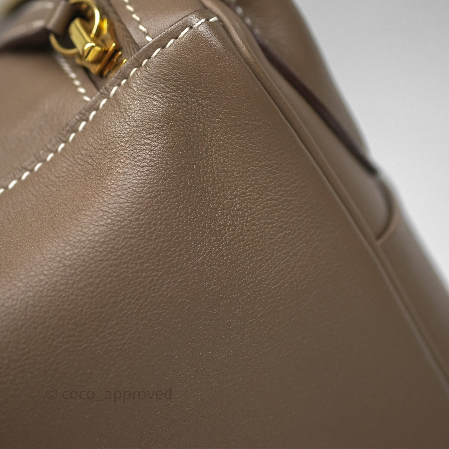 Hermès Lindy 30 Etoupe 18 Swift Gold Hardware