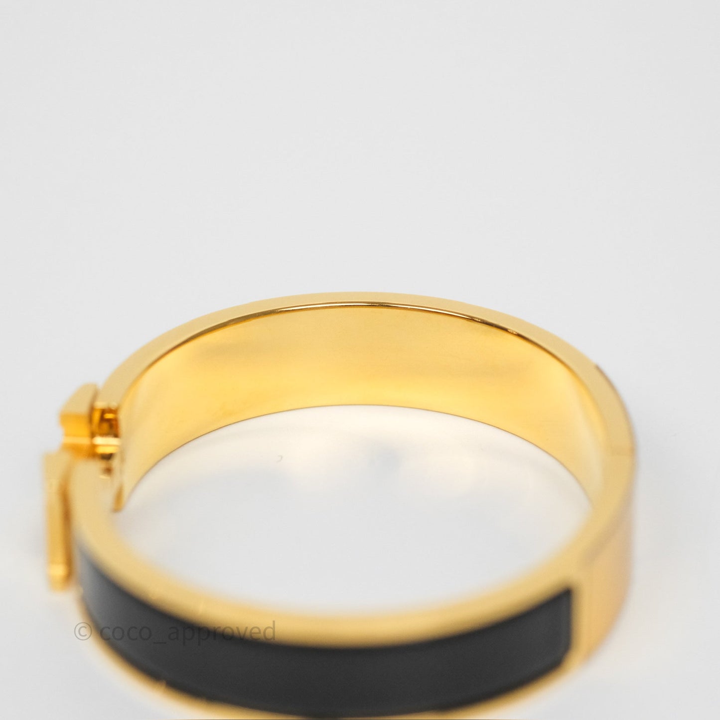 Hermès Clic H Bracelet Black Gold PM